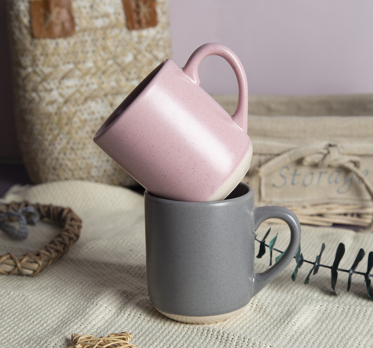 CHANGSHA HAPPY GO Spring Blossom Matte Reactive Glaze Stoneware Set | Soft Pastel Hues |Dopamine Series Ceramics|happygodinnerware.com