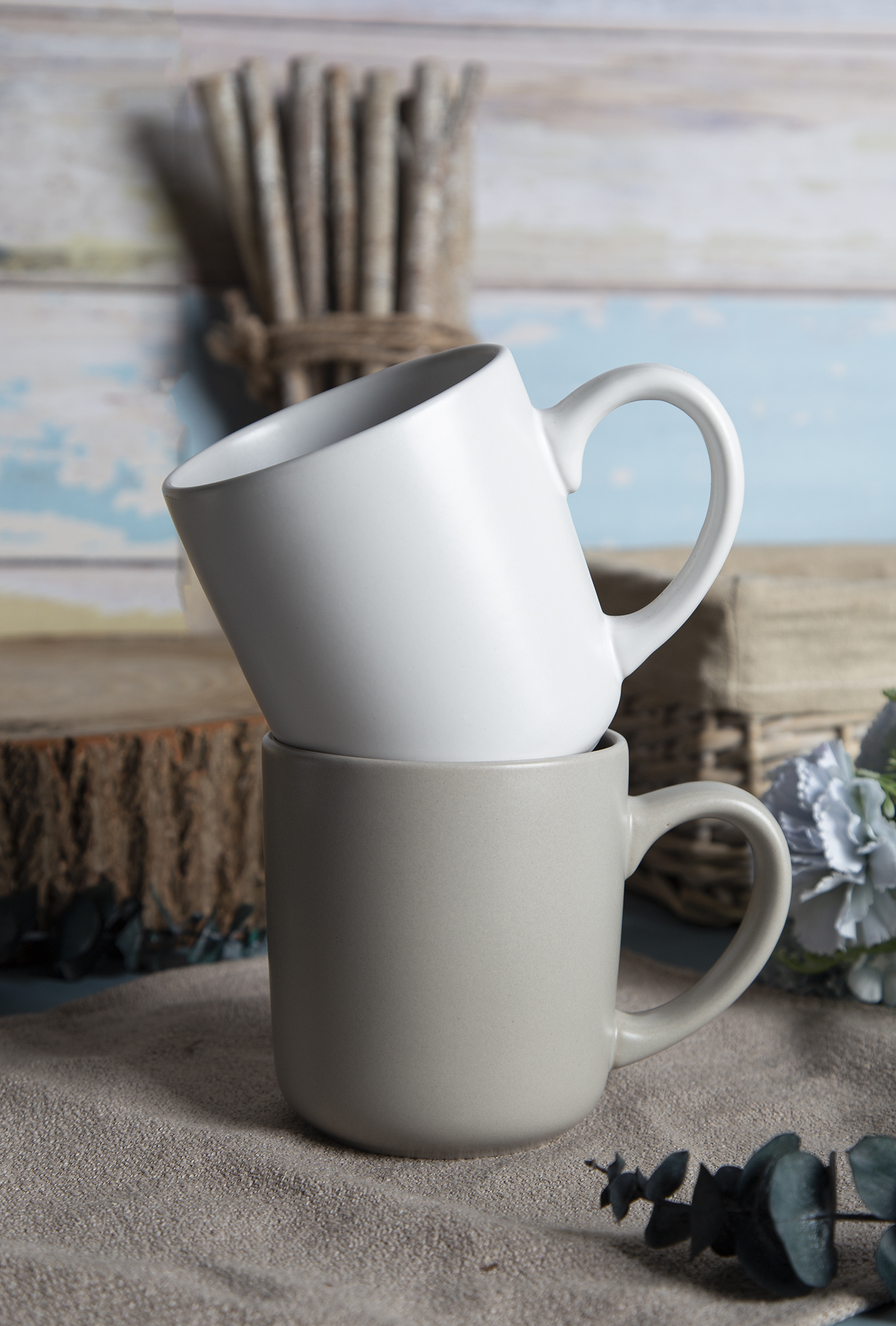 CHANGSHA HAPPY GO Nordic Monochrome Matte-Glaze Stoneware Collection | Ivory, Dove & Charcoal | happygoceramics.com