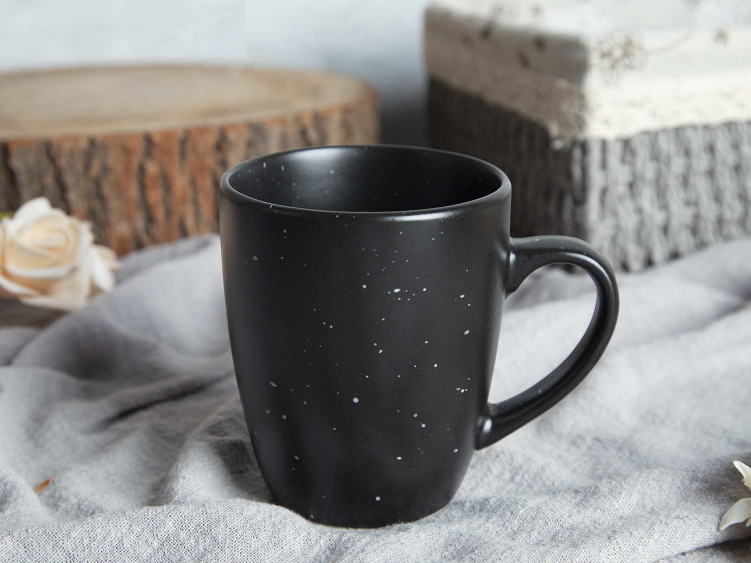 CHANGSHA HAPPY GO Speckle Rhythm Matte Stoneware Collection | Sage, Charcoal & Black