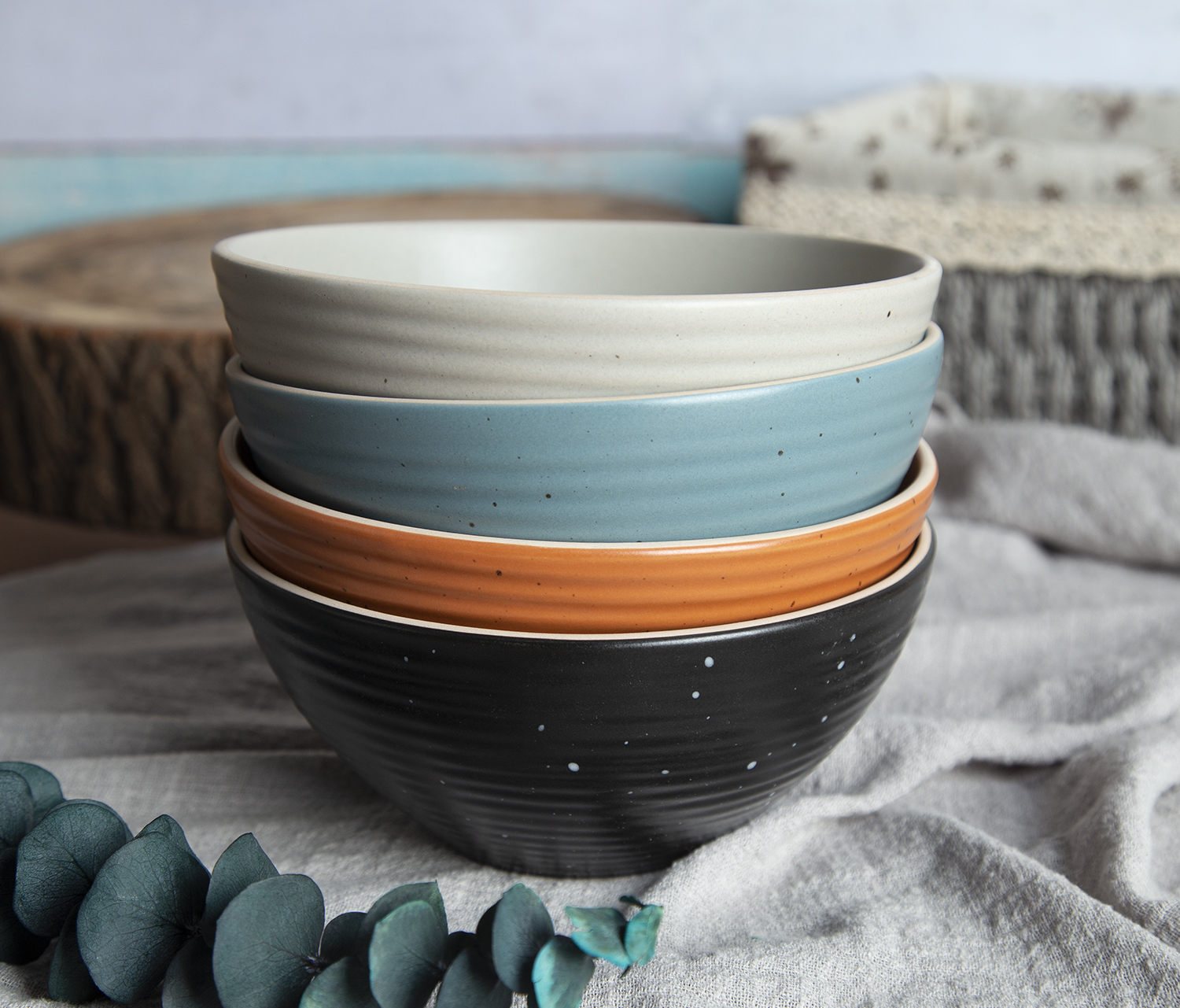 CHANGSHA HAPPY GO Earth & Ivory Speckled Relief |Dopamine Series Ceramics|happygodinnerware.com