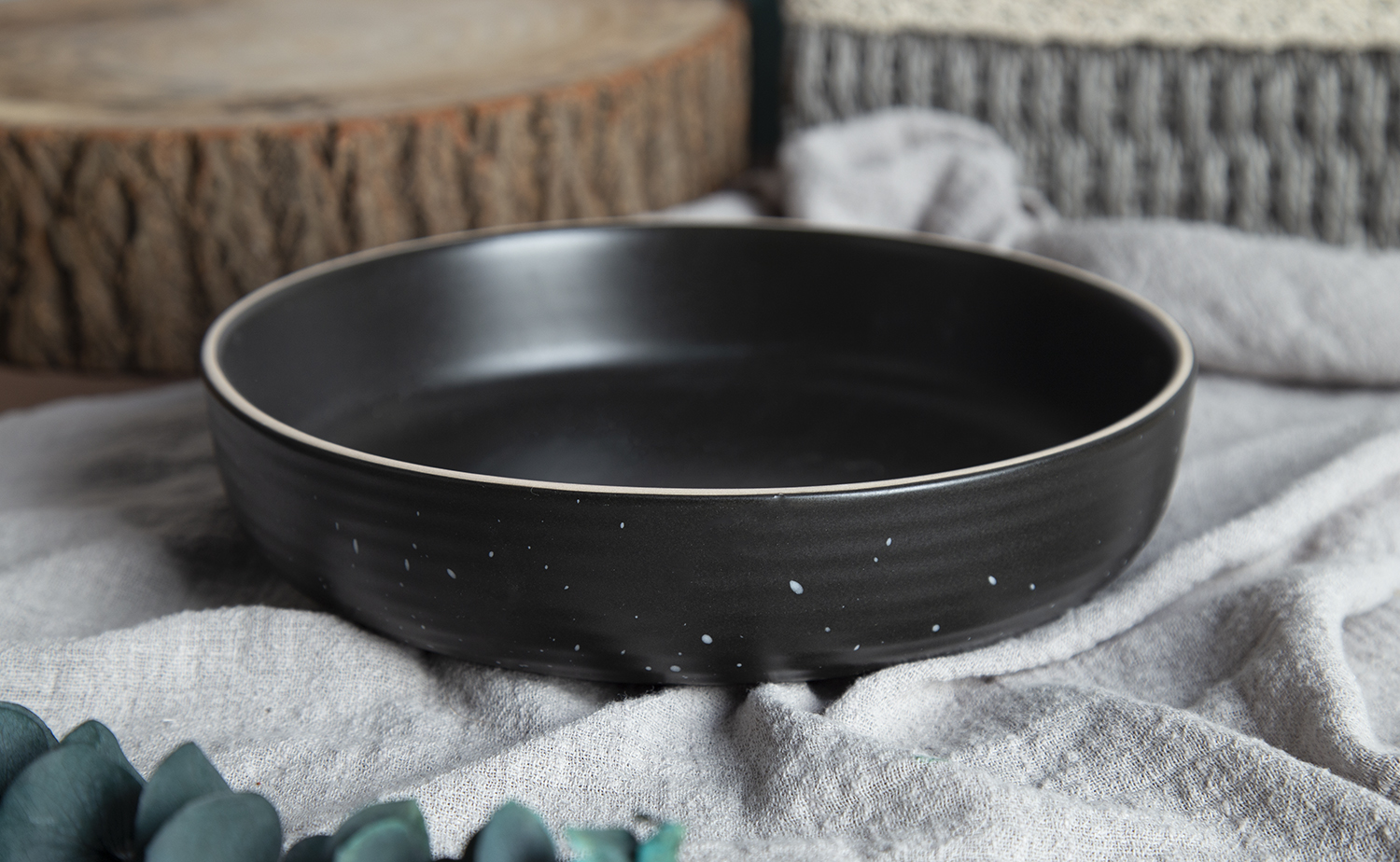 CHANGSHA HAPPY GO Earth & Ivory Speckled Relief |Dopamine Series Ceramics|happygodinnerware.com