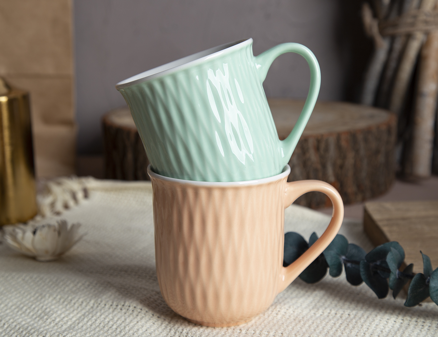 CHANGSHA HAPPY GO Embossed Color Glaze New Bone China |Dopamine Series Ceramics|happygodinnerware.com