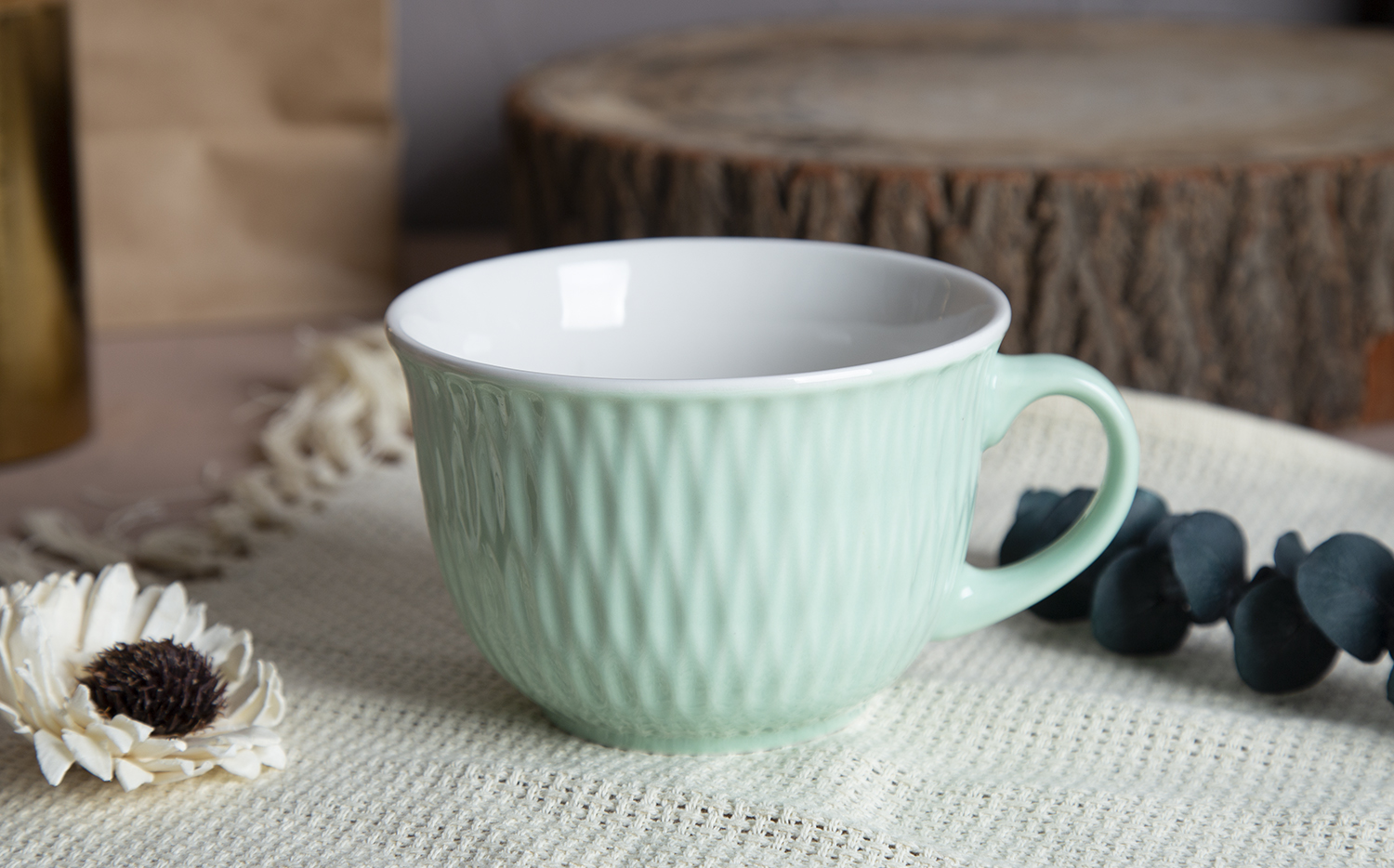 CHANGSHA HAPPY GO Embossed Color Glaze New Bone China |Dopamine Series Ceramics|happygodinnerware.com
