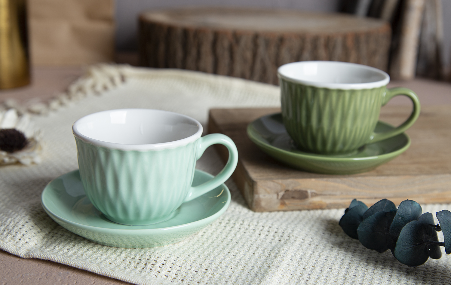 CHANGSHA HAPPY GO Embossed Color Glaze New Bone China |Dopamine Series Ceramics|happygodinnerware.com