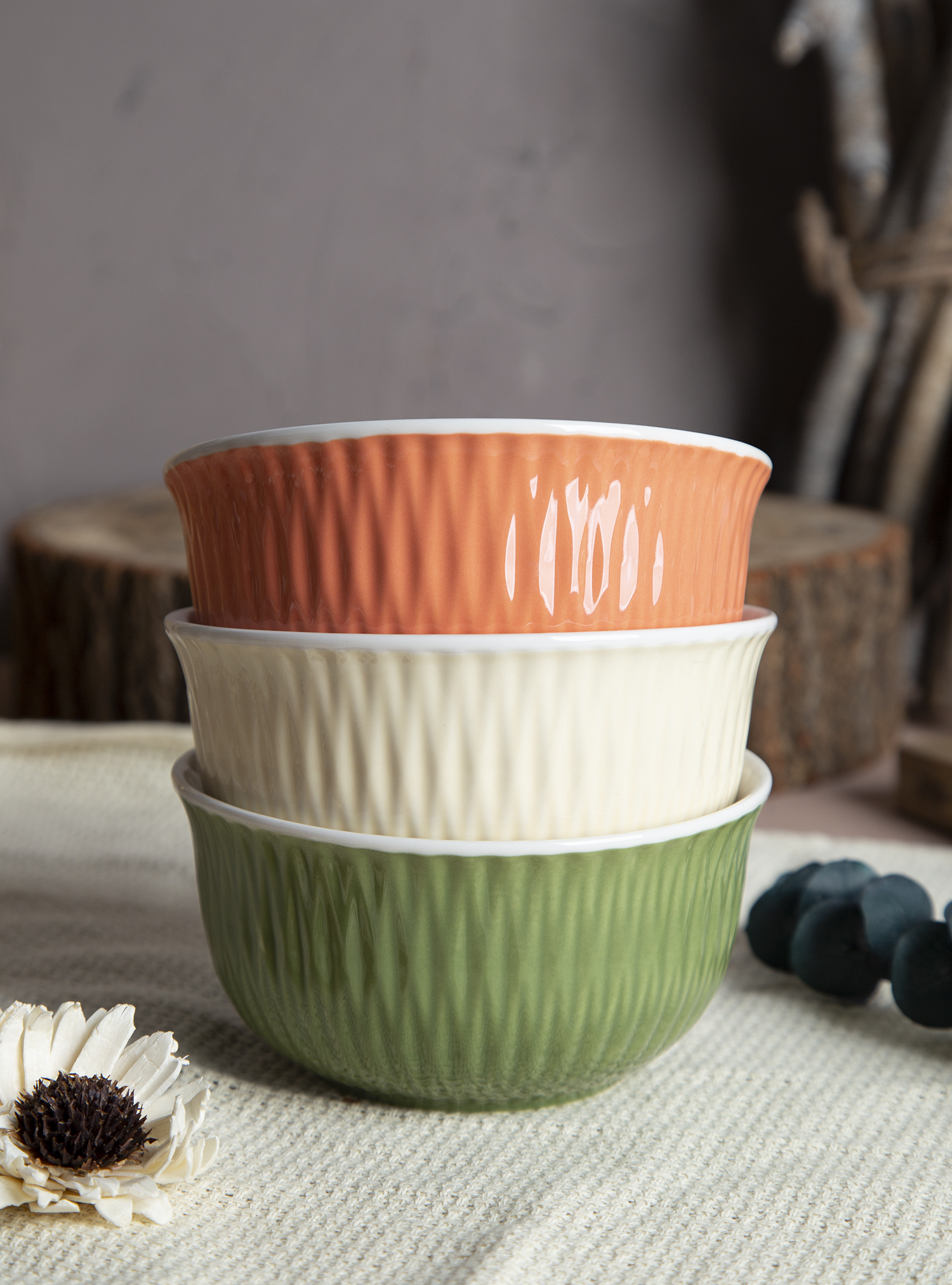CHANGSHA HAPPY GO Embossed Color Glaze New Bone China |Dopamine Series Ceramics|happygodinnerware.com