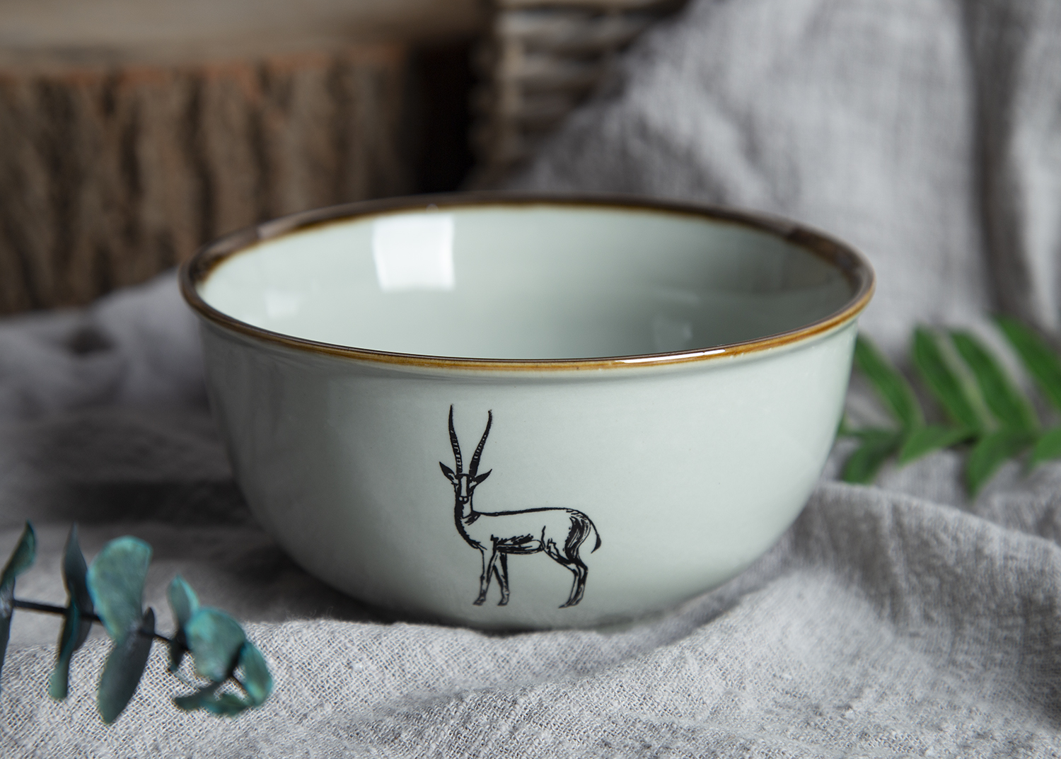 CHANGSHA HAPPY GO Animal Illustration Screen Printed New Bone China Mugs and Bowls |Dopamine Series Ceramics|happygodinnerware.com