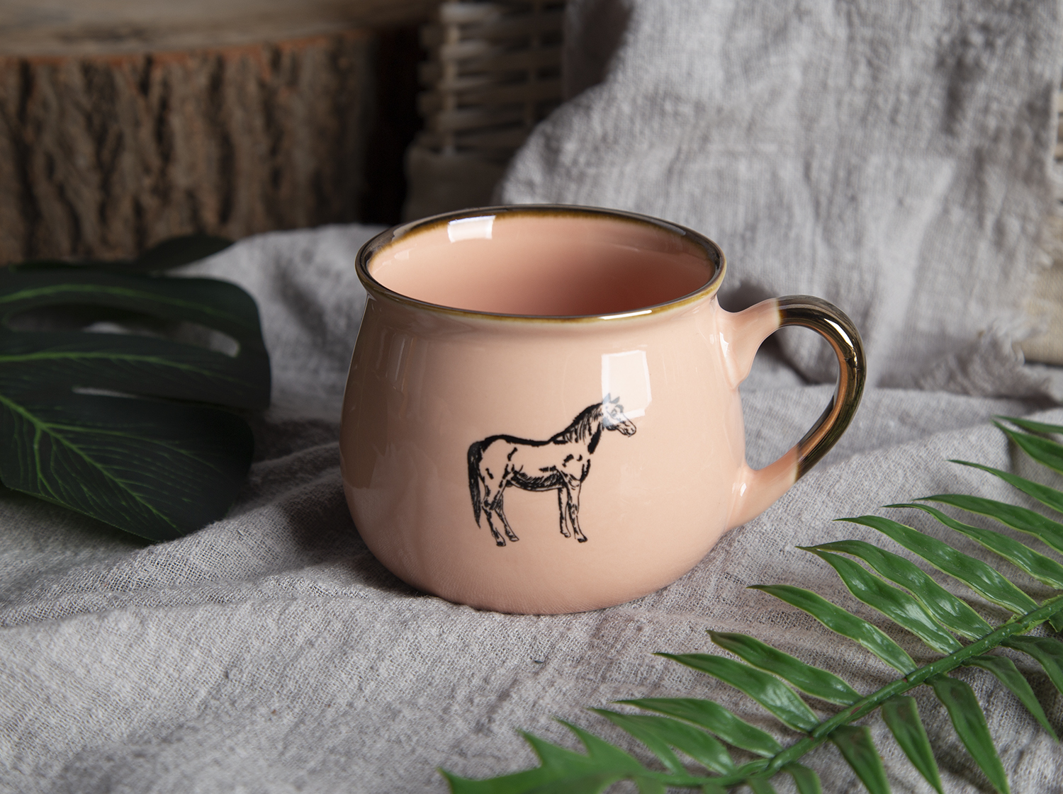 CHANGSHA HAPPY GO Animal Illustration Screen Printed New Bone China Mugs and Bowls |Dopamine Series Ceramics|happygodinnerware.com