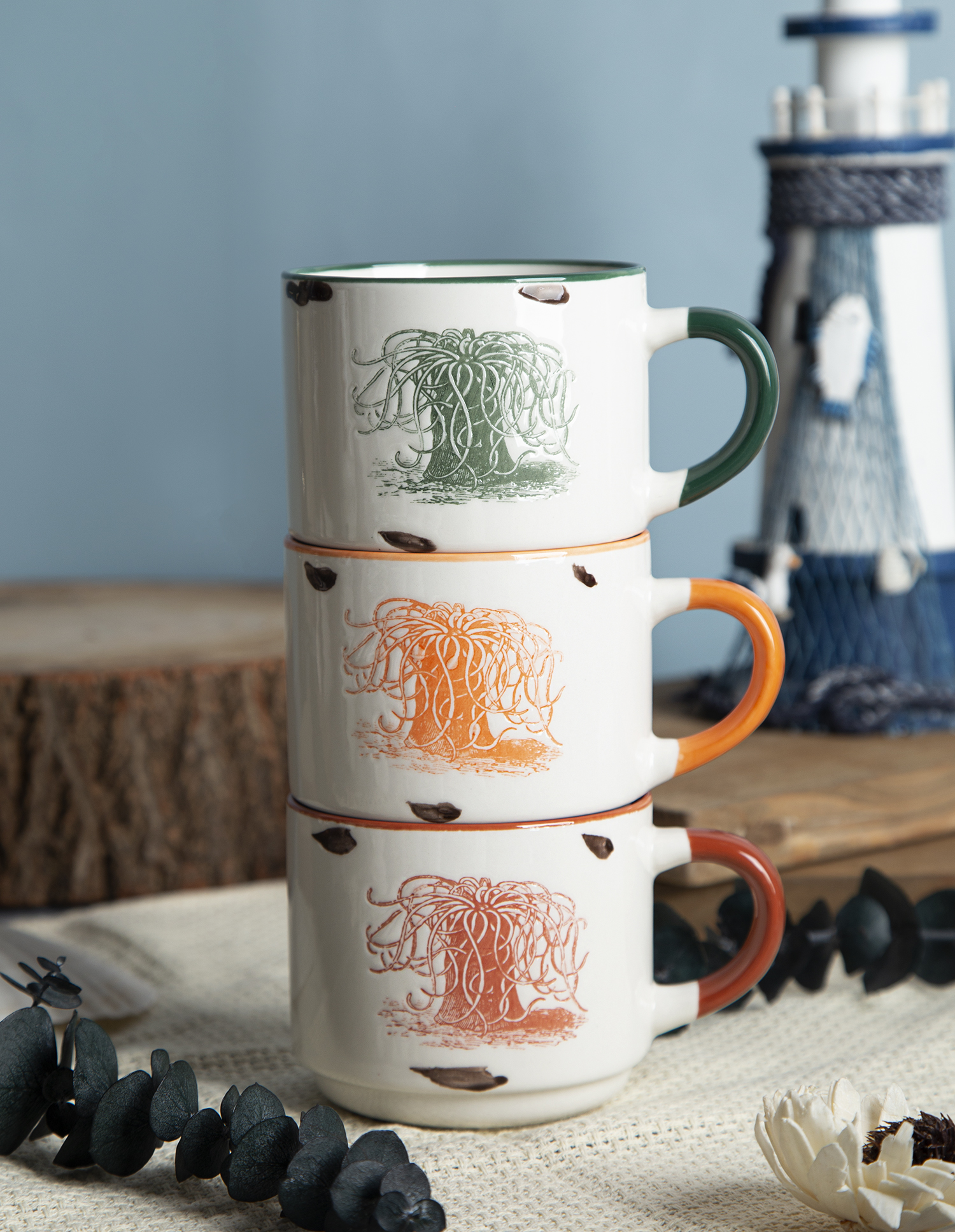 ​CHANGSHA HAPPY GO Screen Printed Antique Style New Bone China Mugs |Dopamine Series Ceramics|happygodinnerware.com
