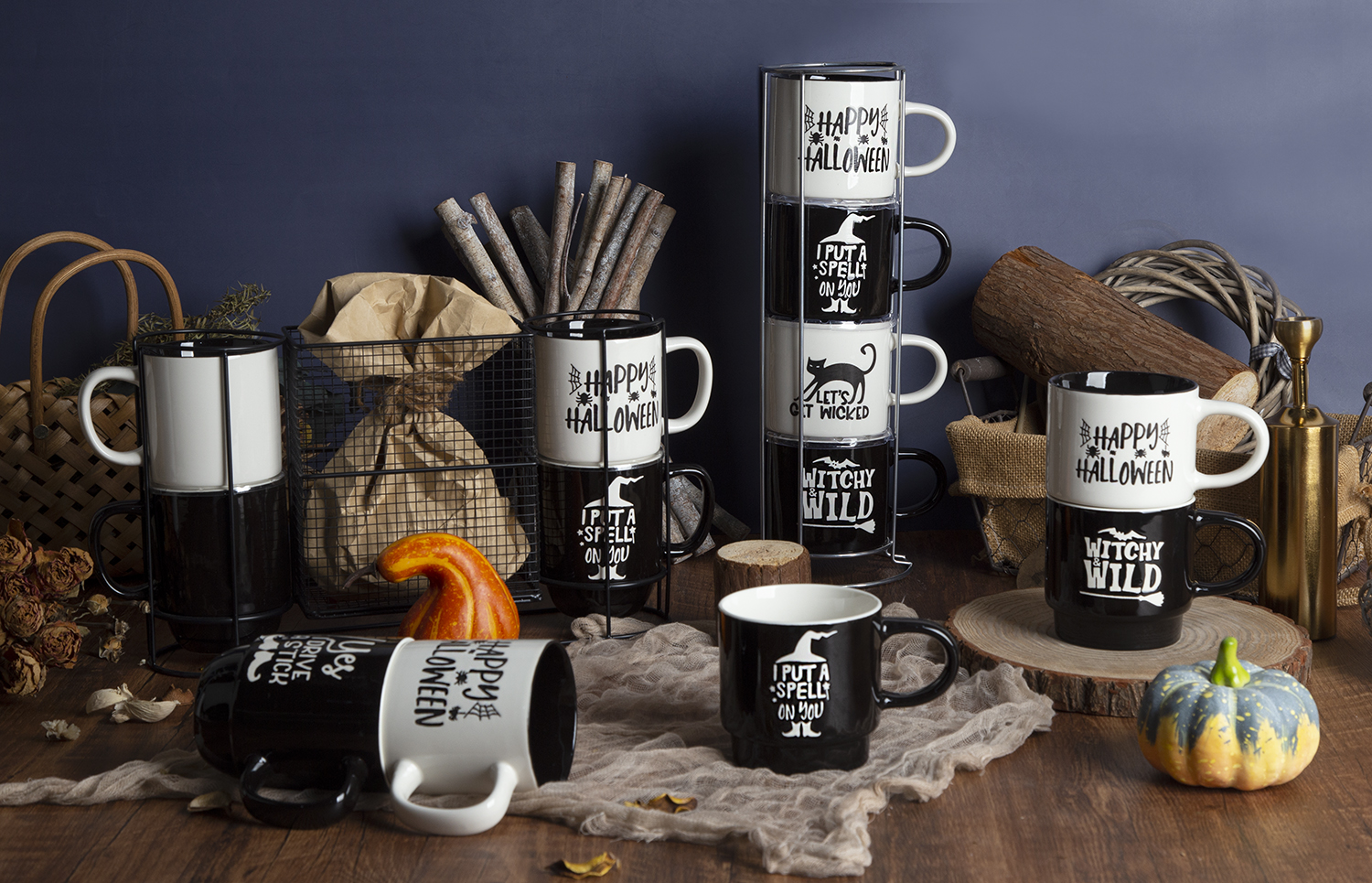 ​CHANGSHA HAPPY GO Halloween Themed New Bone China Mugs with Under-Glaze Screen Printing |happygodinnerware.com