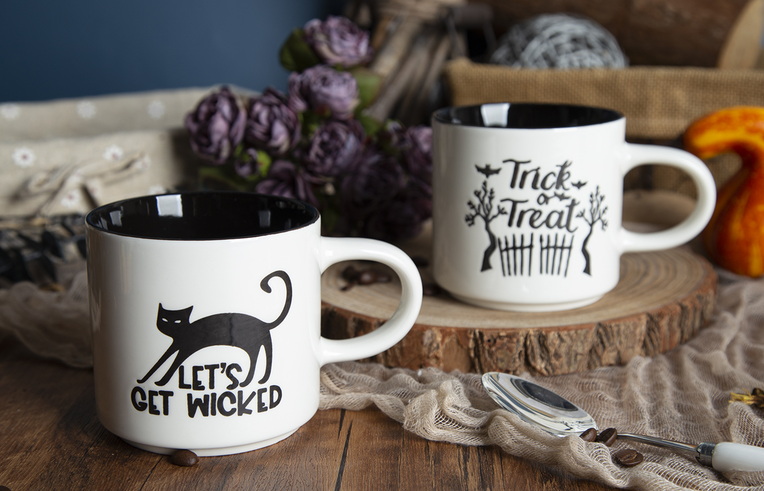 ​CHANGSHA HAPPY GO Halloween Themed New Bone China Mugs with Under-Glaze Screen Printing |happygodinnerware.com