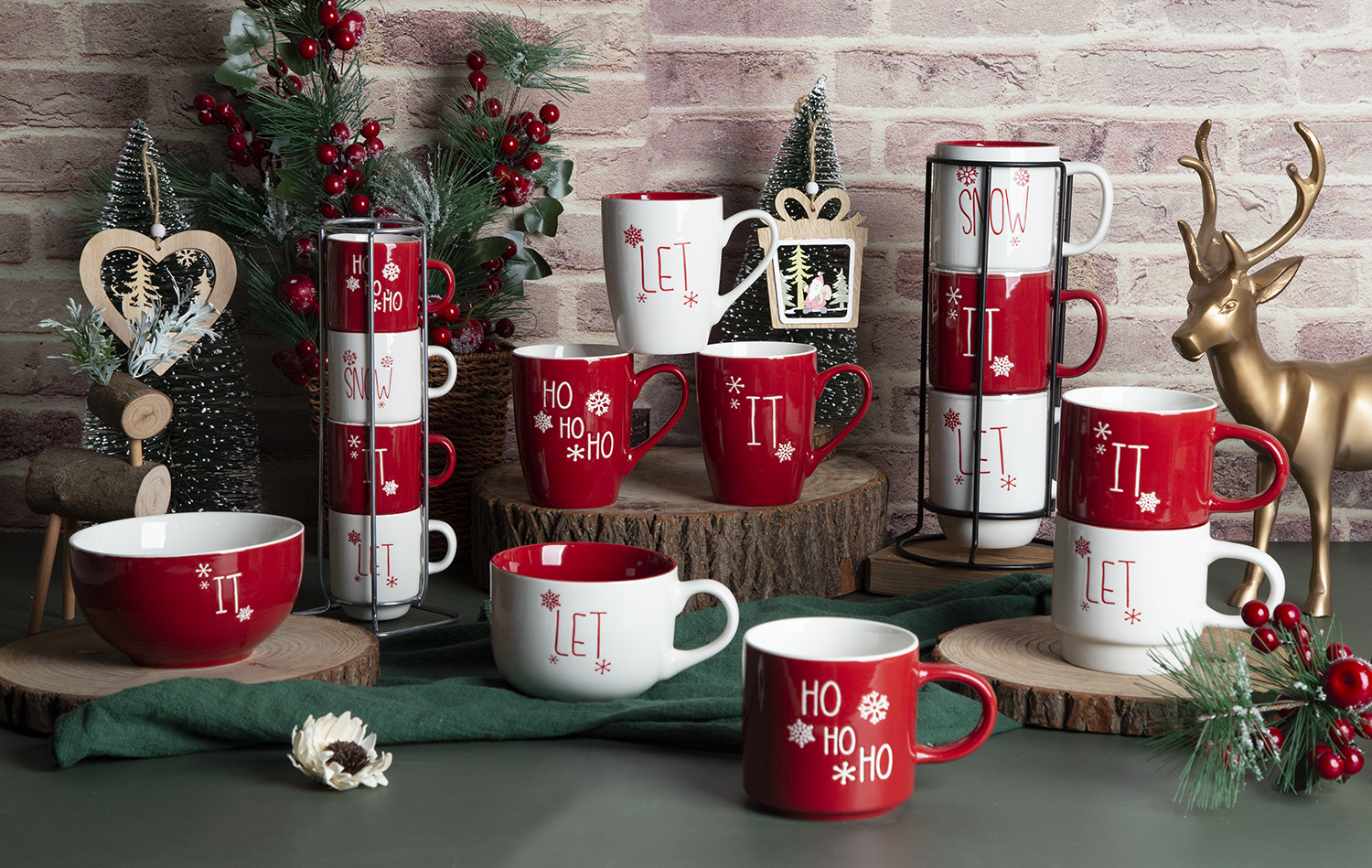 ​CHANGSHA HAPPY GO New Bone China Christmas Mugs with Silk Screen Print |happygodinnerware.com
