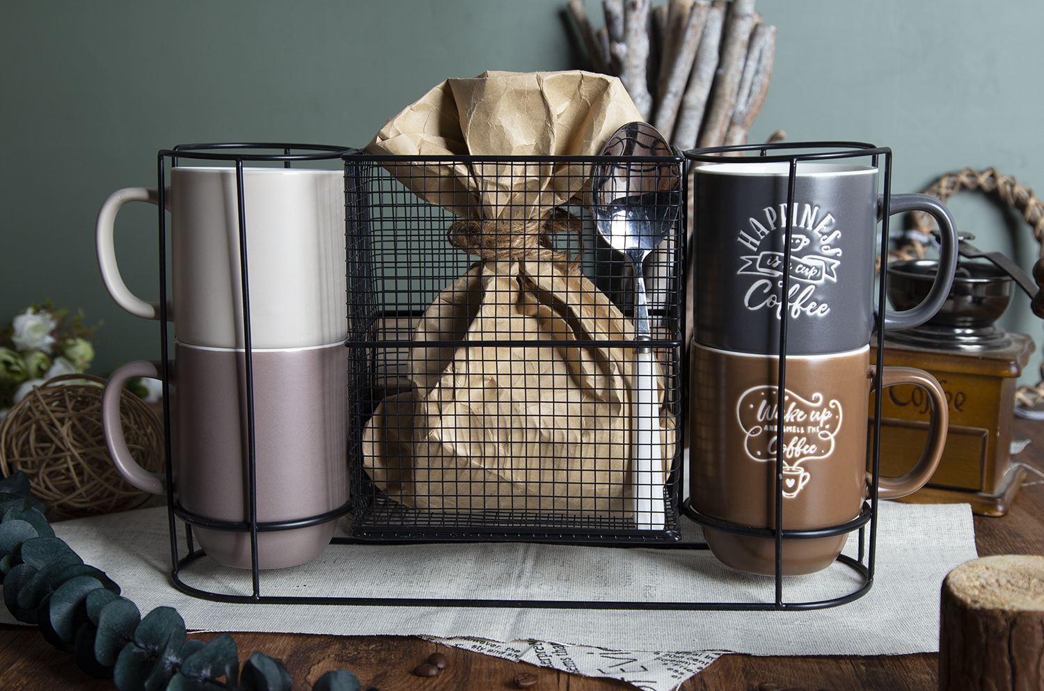 ​CHANGSHA HAPPY GO Colored Glaze New Bone China Mugs with Under-Glaze Silk Screen Printing |happygodinnerware.com