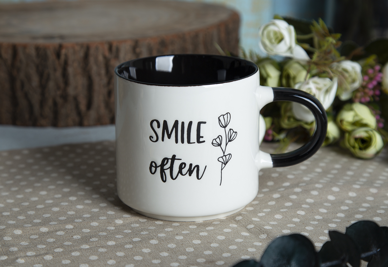 ​CHANGSHA HAPPY GO Plant-Themed New Bone China Mugs with Under-Glaze Silk Screen Printing |happygodinnerware.com