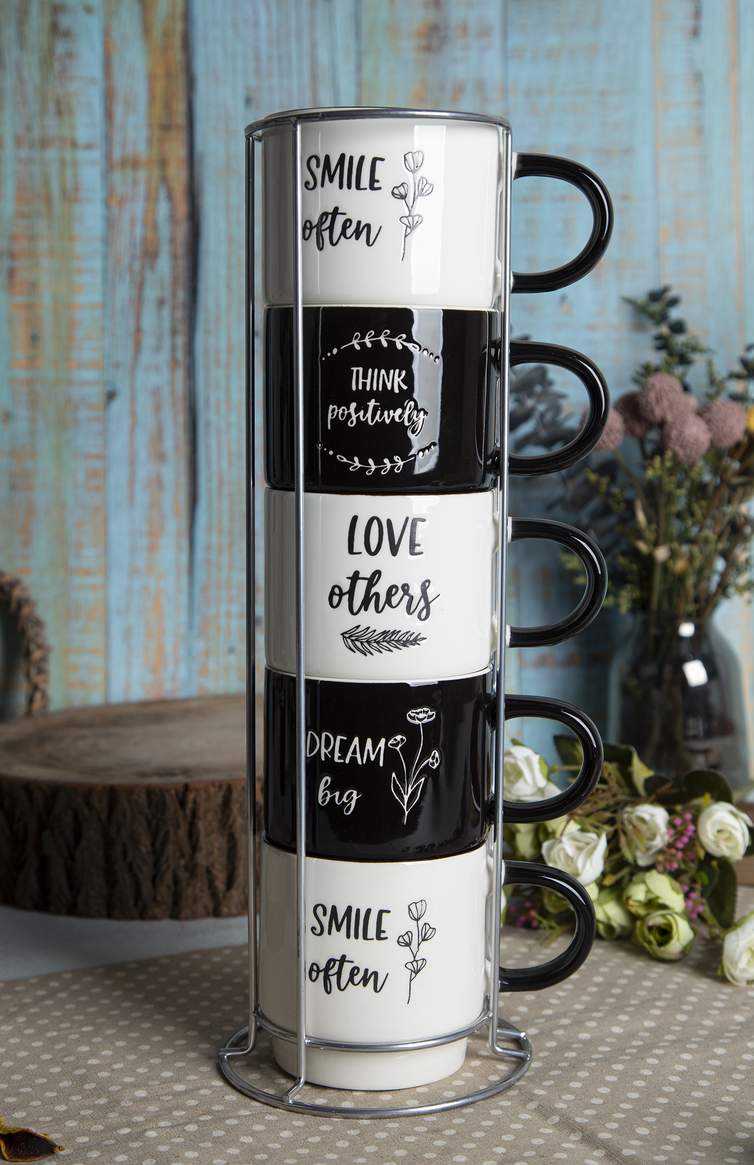 ​CHANGSHA HAPPY GO Plant-Themed New Bone China Mugs with Under-Glaze Silk Screen Printing |happygodinnerware.com