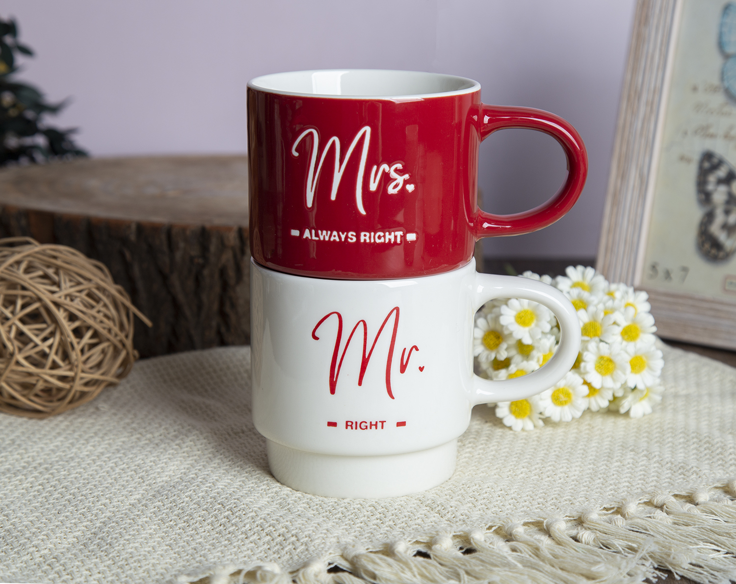​CHANGSHA HAPPY GO Couple-Themed New Bone China Mugs with Under-Glaze Silk Screen Printing |happygodinnerware.com