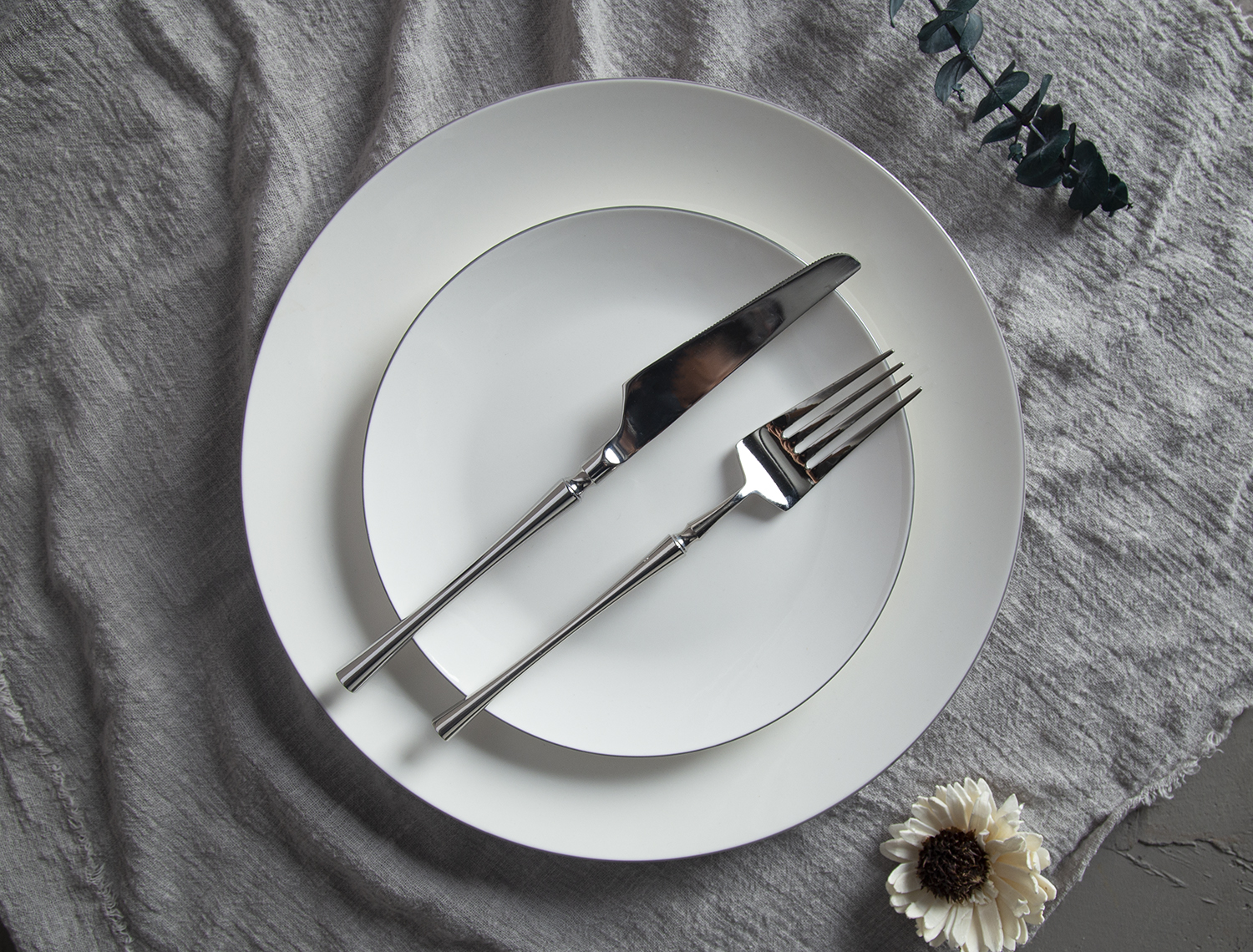 CHANGSHA HAPPY GO Silver-Rimmed New Bone China Collection | happygodinnerware.com