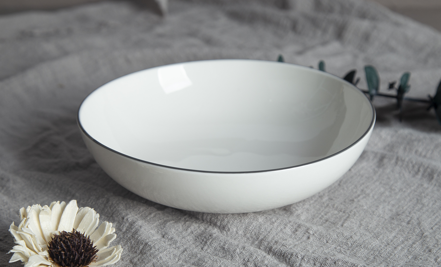 CHANGSHA HAPPY GO Silver-Rimmed New Bone China Collection | happygodinnerware.com