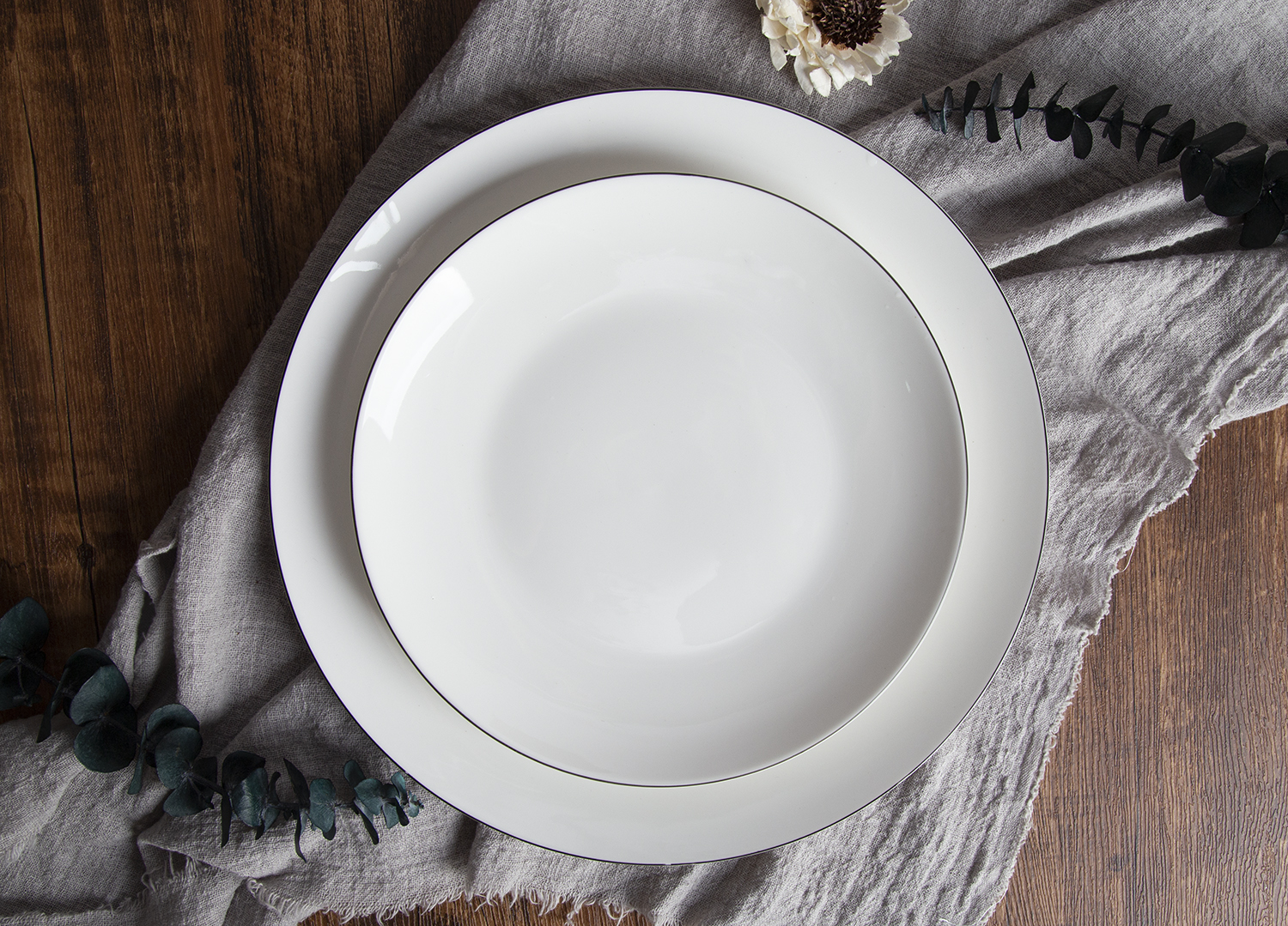 CHANGSHA HAPPY GO Silver-Rimmed New Bone China Dinnerware | happygodinnerware.com