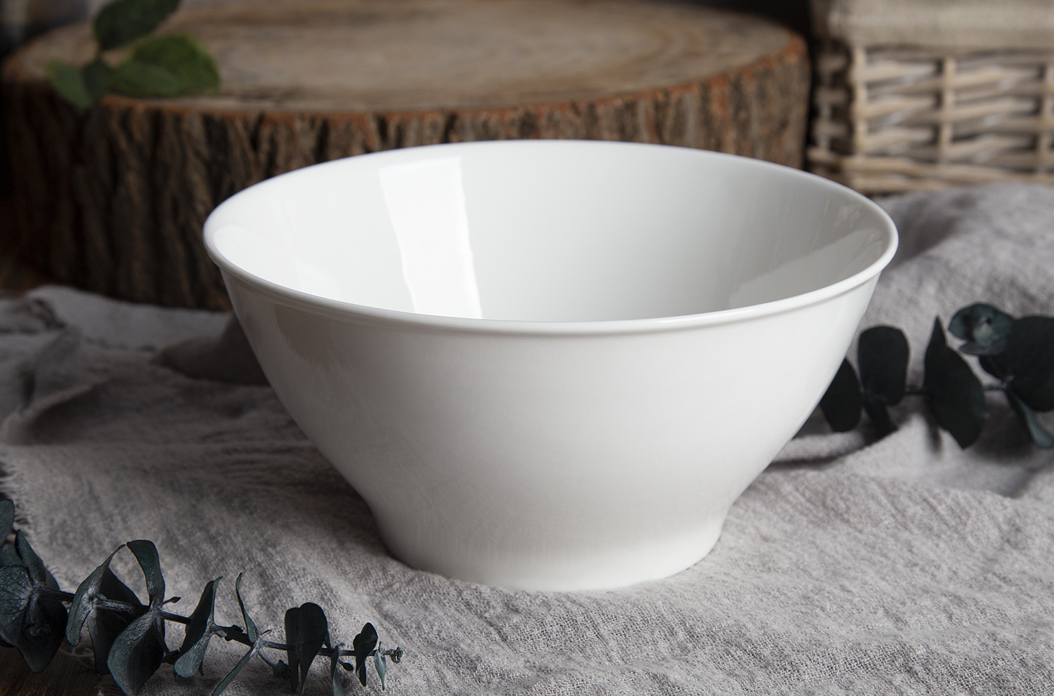 CHANGSHA HAPPY GO Classic White Bone China Bowl Set |happygodinnerware.com