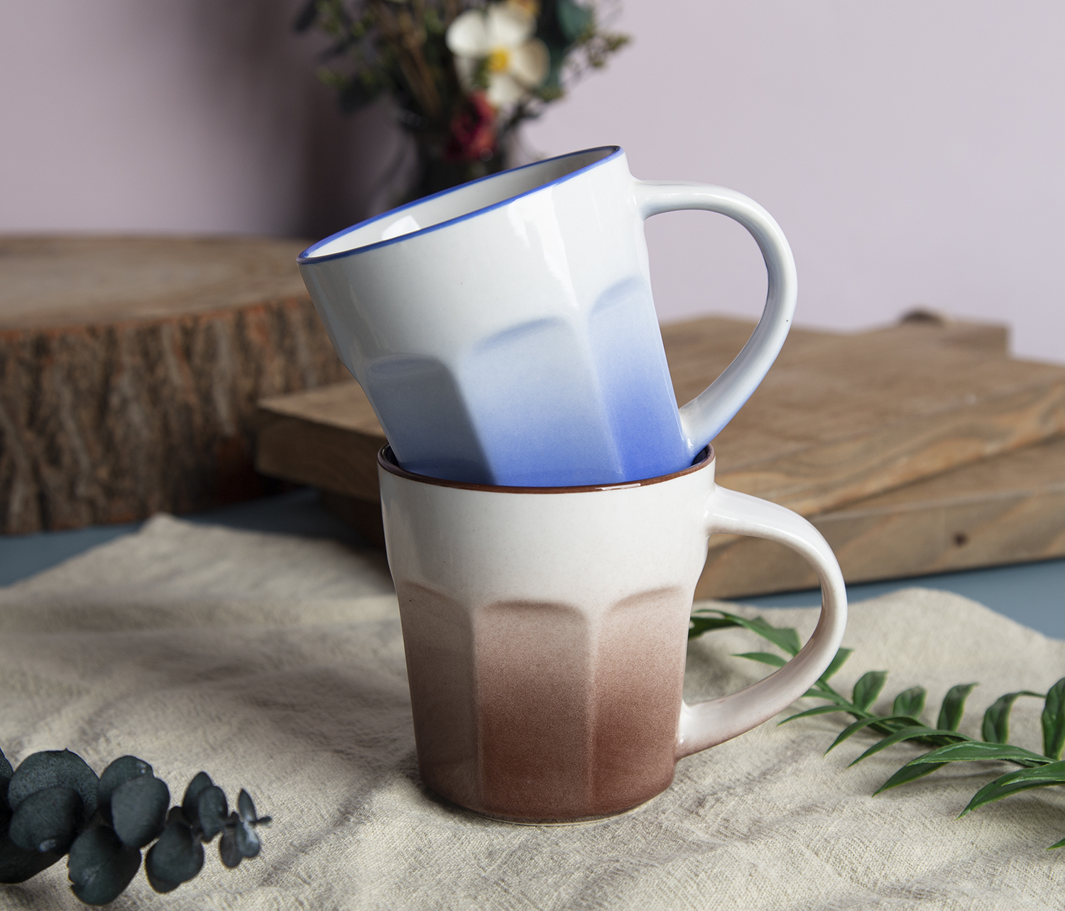 CHANGSHA HAPPY GO Gourd-Shaped Embossed Design New Bone China Mugs and Bowls |happygodinnerware.com