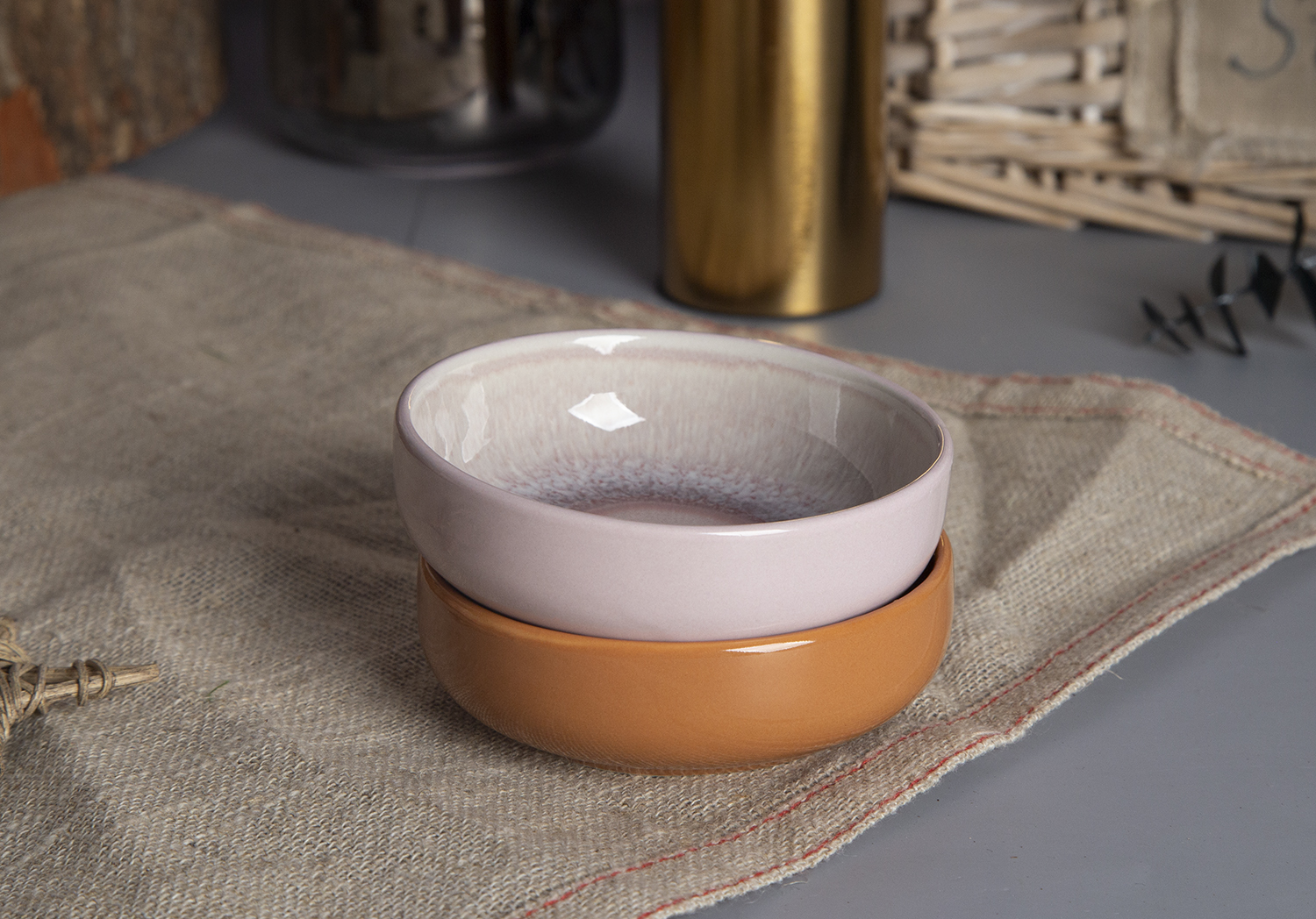 CHANGSHA HAPPY GO Reactive Glaze New Bone China Dinnerware Set with Soft Pastel Tones |happygodinnerware.com