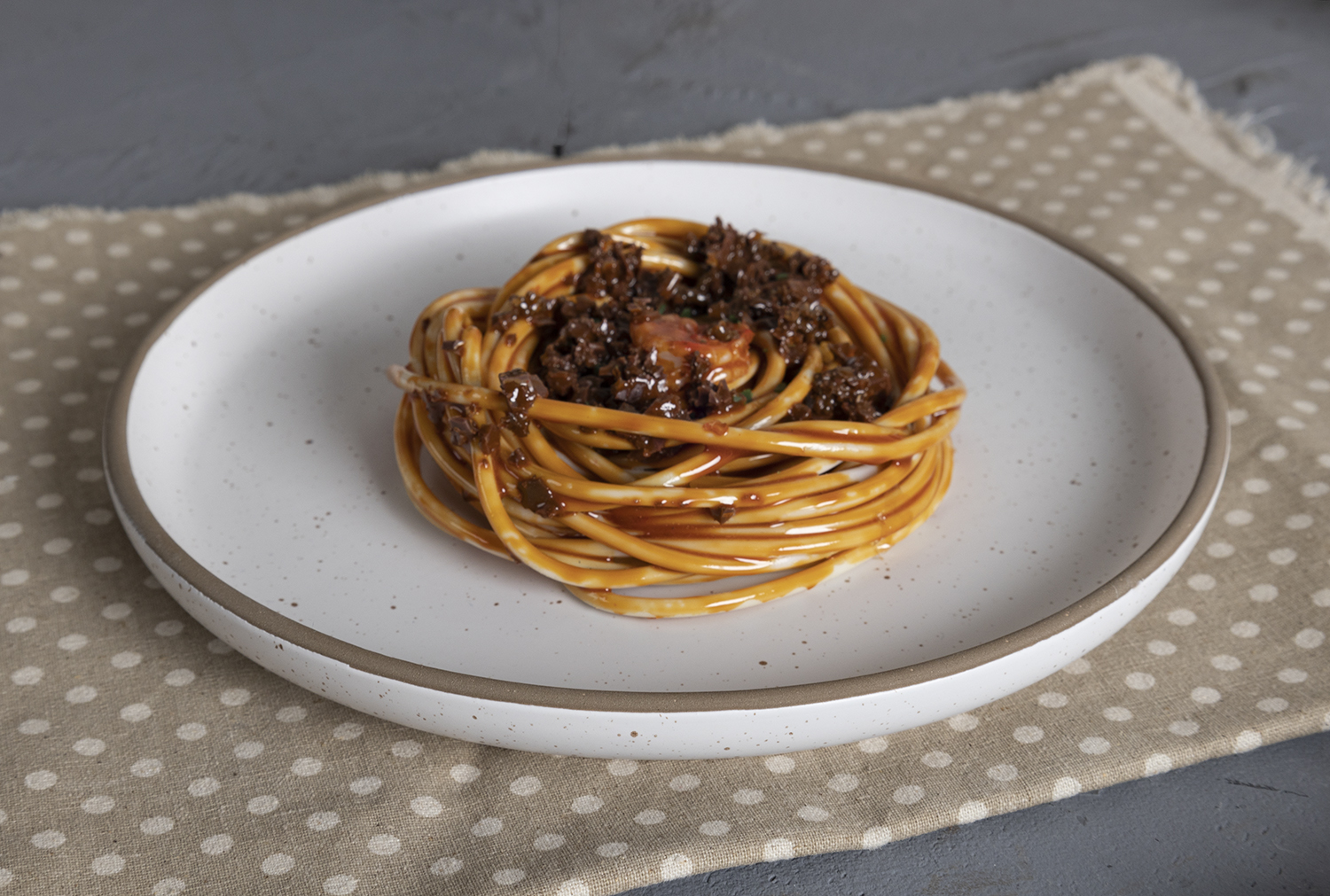CHANGSHA HAPPY GO  Minimalist Speckled Stoneware Dinnerware Set with Matte Reactive Glaze and Soft White Finish |happygodinnerware.com