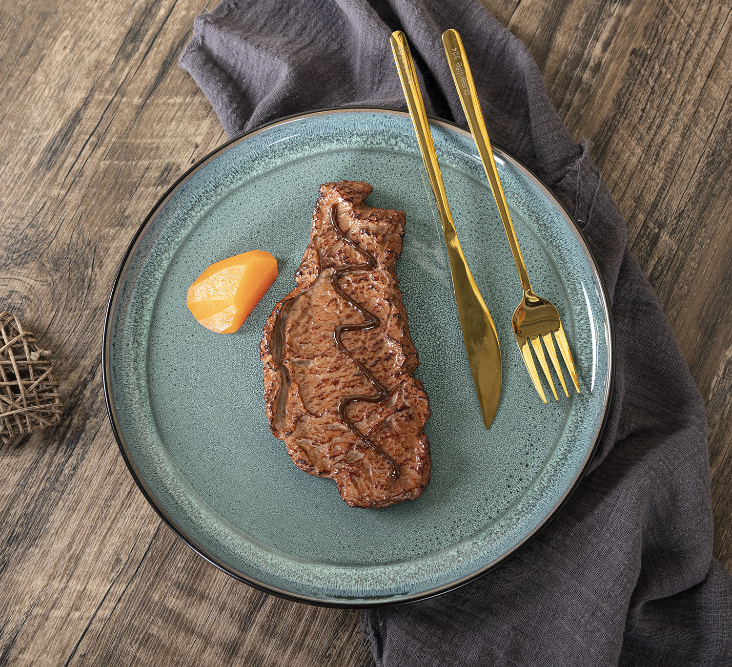 CHANGSHA HAPPY GO Artisan Reactive Glaze Stoneware Dinner Set with Multicolor Handcrafted Interiors and Gloss Finish |happygodinnerware.com