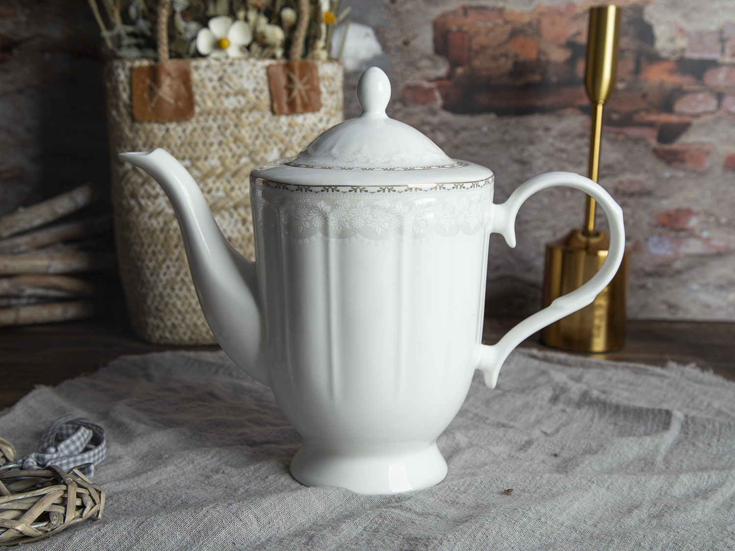 CHANGSHA HAPPY GO Floral Decal and Embossed New Bone China Dinnerware | happygodinnerware.com