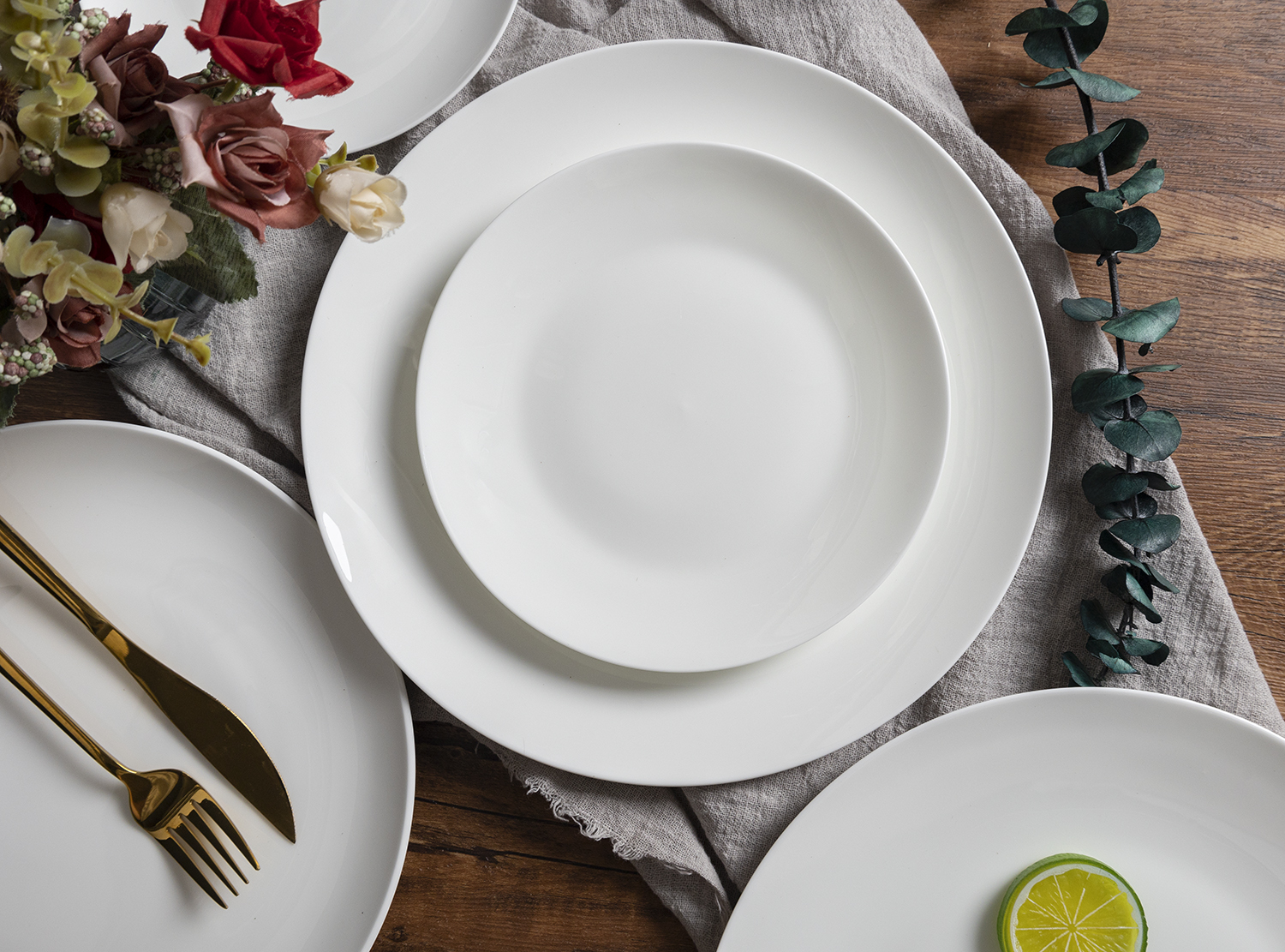 CHANGSHA HAPPY GO  Classic Elegance Pure White Bone China Round Plate Collection for Fine Dining” 命名说明  |happygodinnerware.com