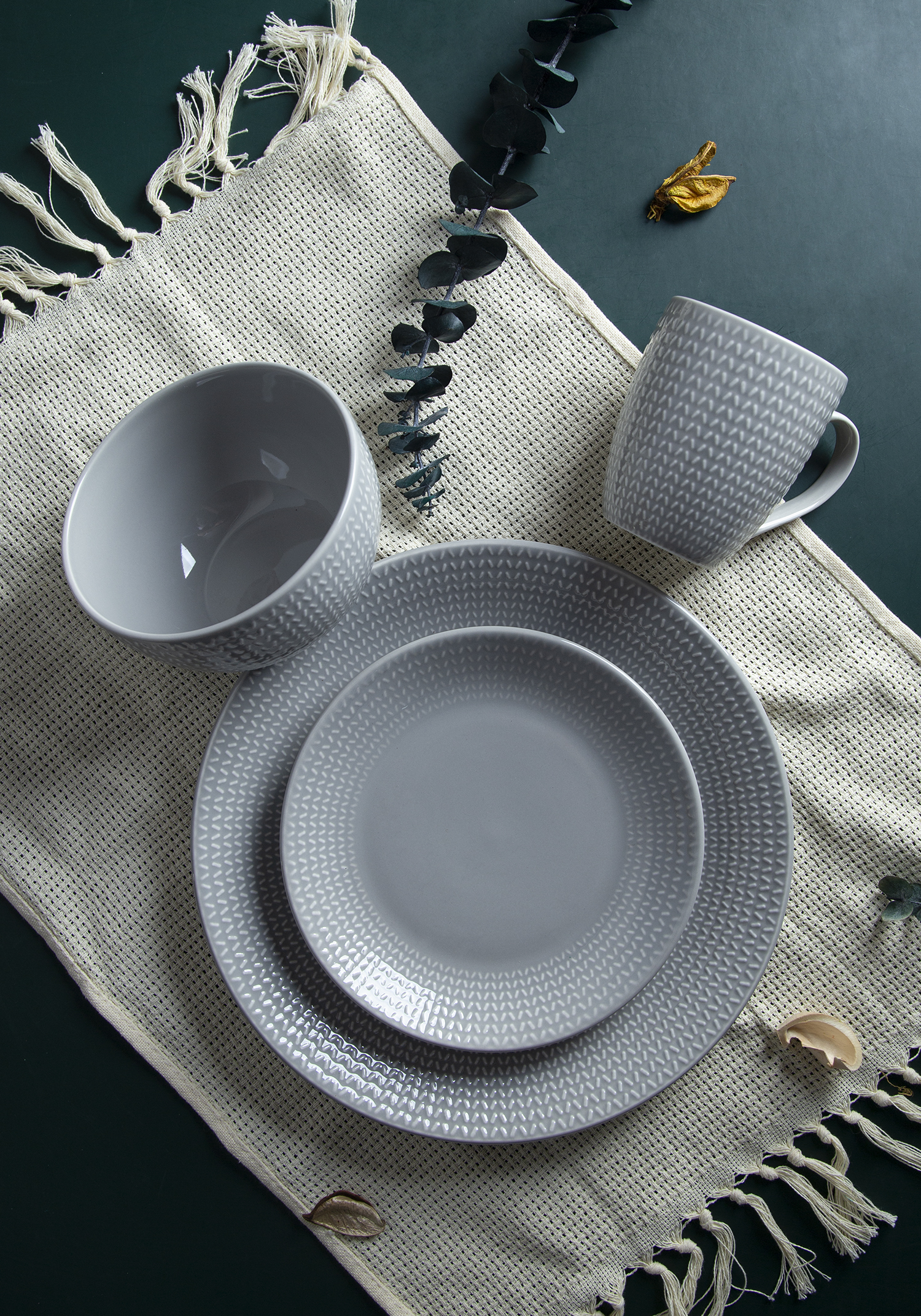 ​CHANGSHA HAPPY GO Embossed Glazed Stoneware Dinnerware Set |Dopamine Series Ceramics|happygodinnerware.com