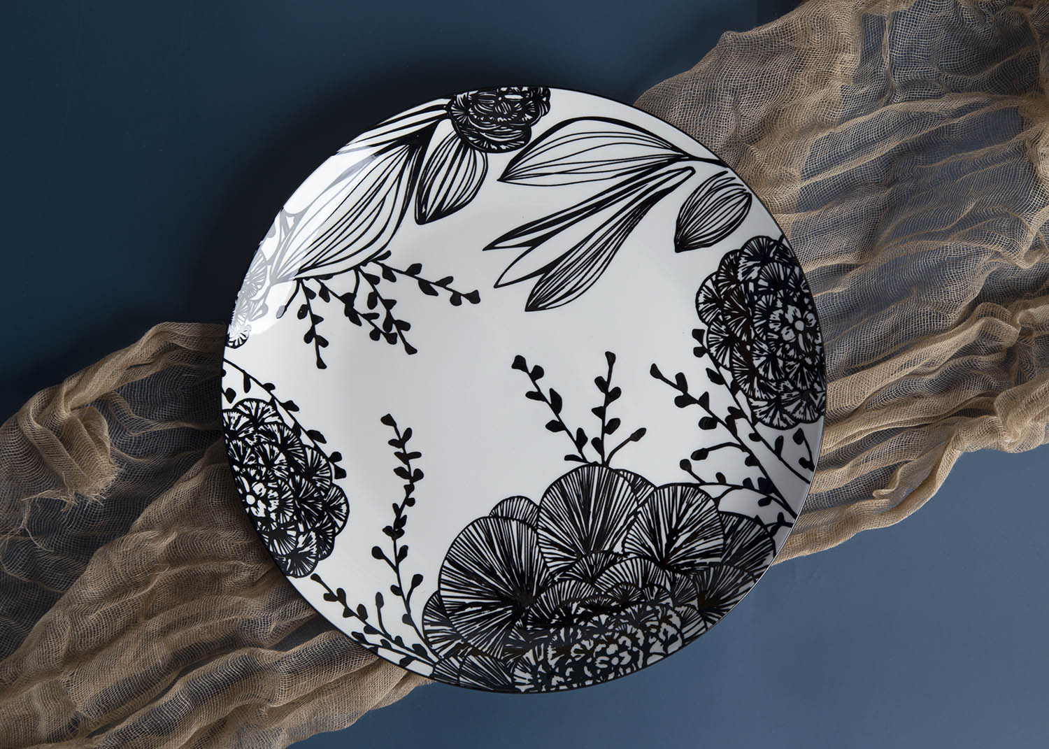 CHANGSHA HAPPY GO White Porcelain Printed Floral Pattern Dinnerware Set |happygodinnerware.com