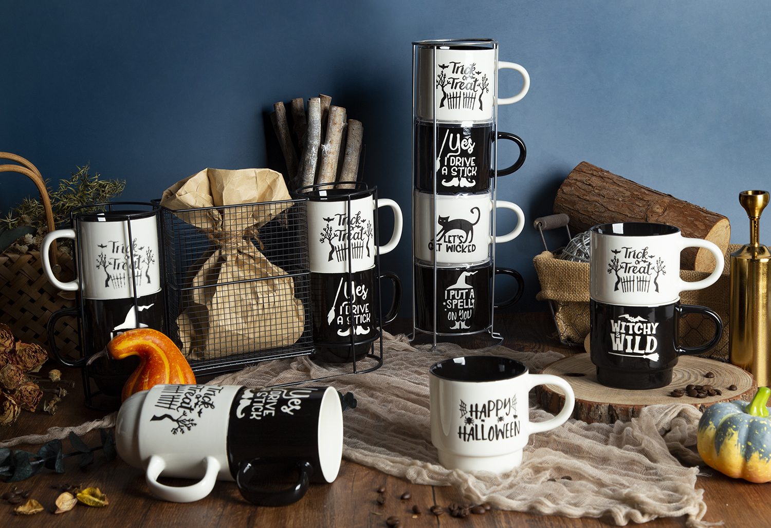 ​CHANGSHA HAPPY GO Halloween Themed New Bone China Mugs with Under-Glaze Screen Printing |happygodinnerware.com