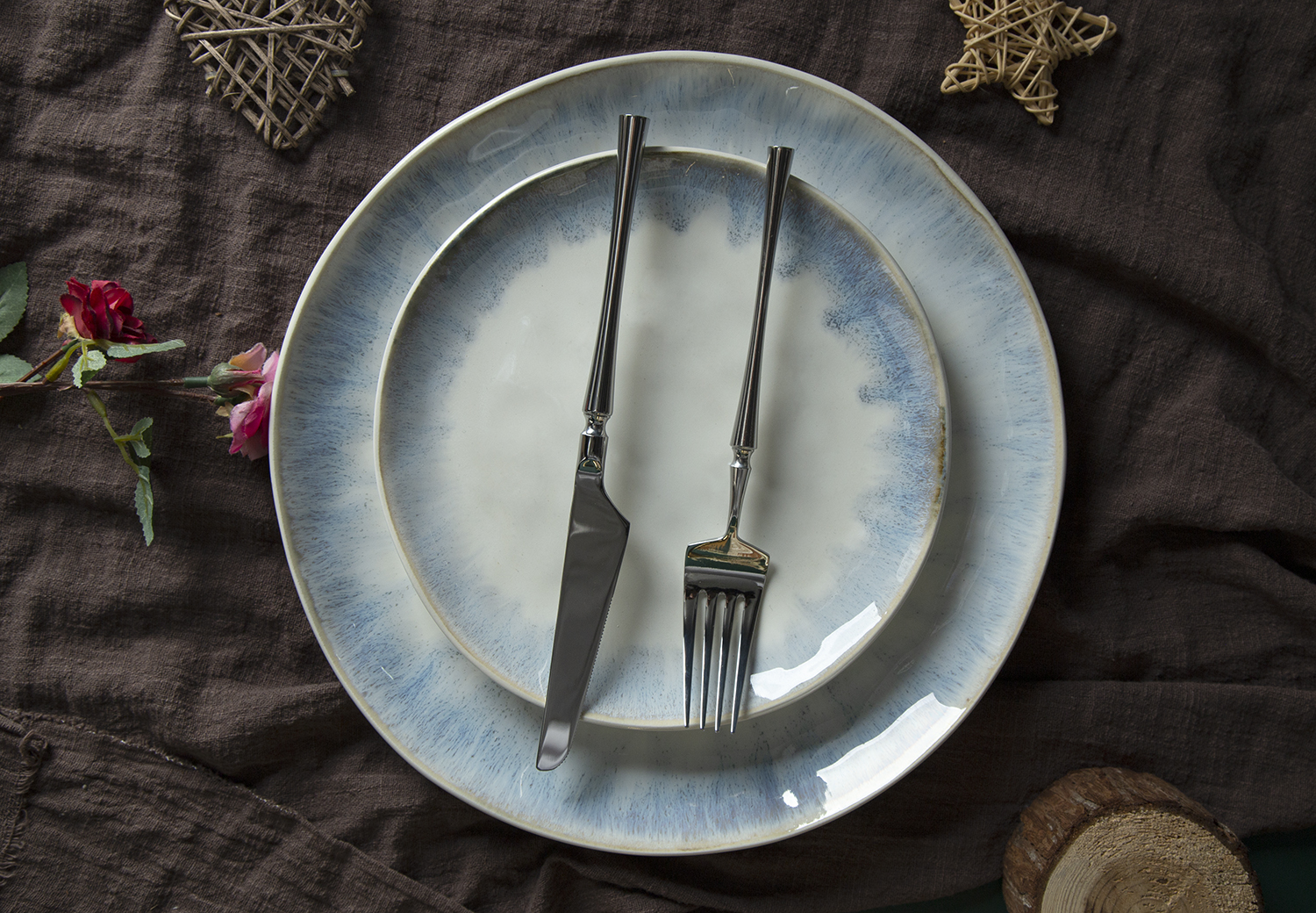 CHANGSHA HAPPY GO Blue-Drip Reactive Glaze Stoneware Collection |happygodinnerware.com