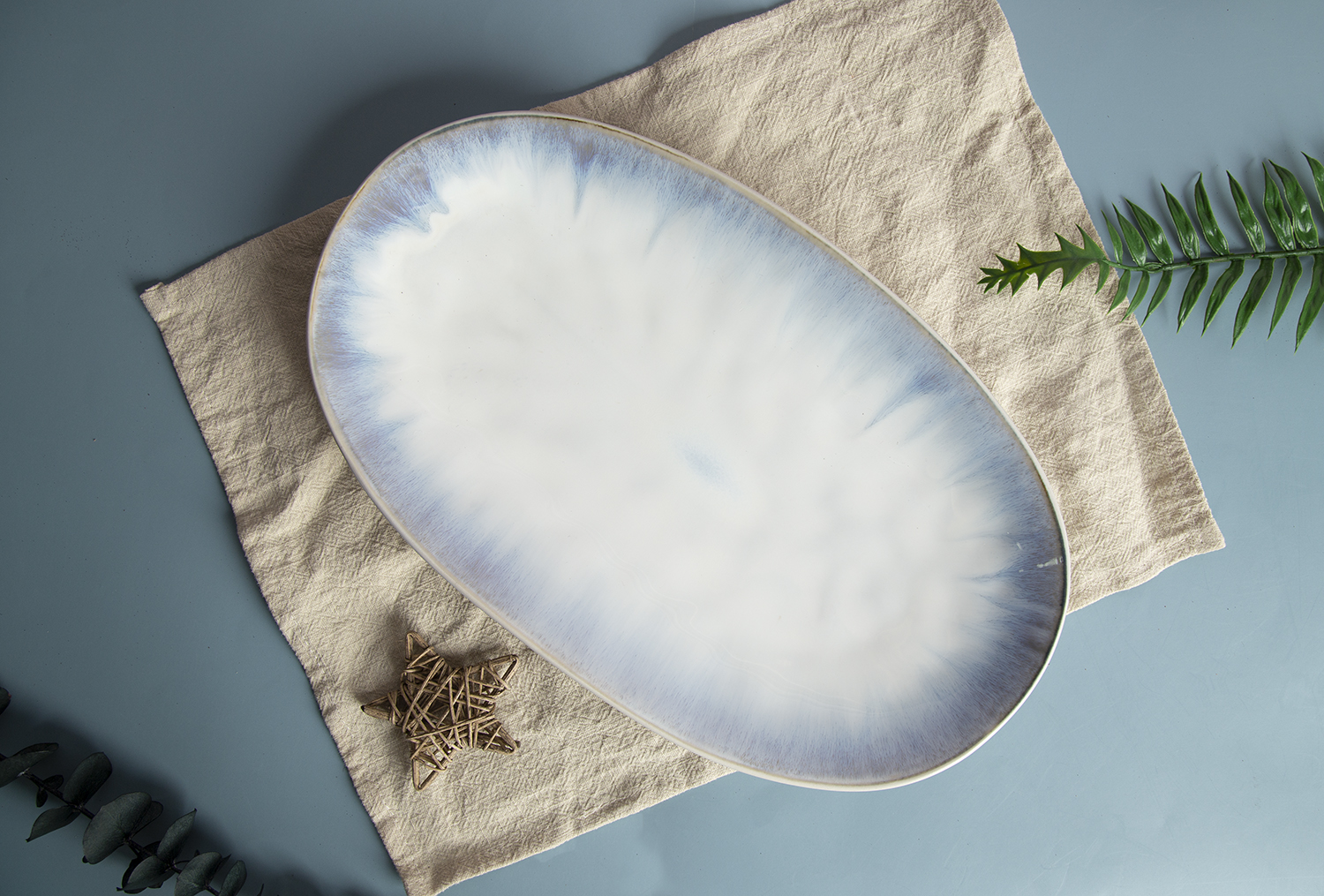 CHANGSHA HAPPY GO Blue-Drip Reactive Glaze Stoneware Collection |happygodinnerware.com