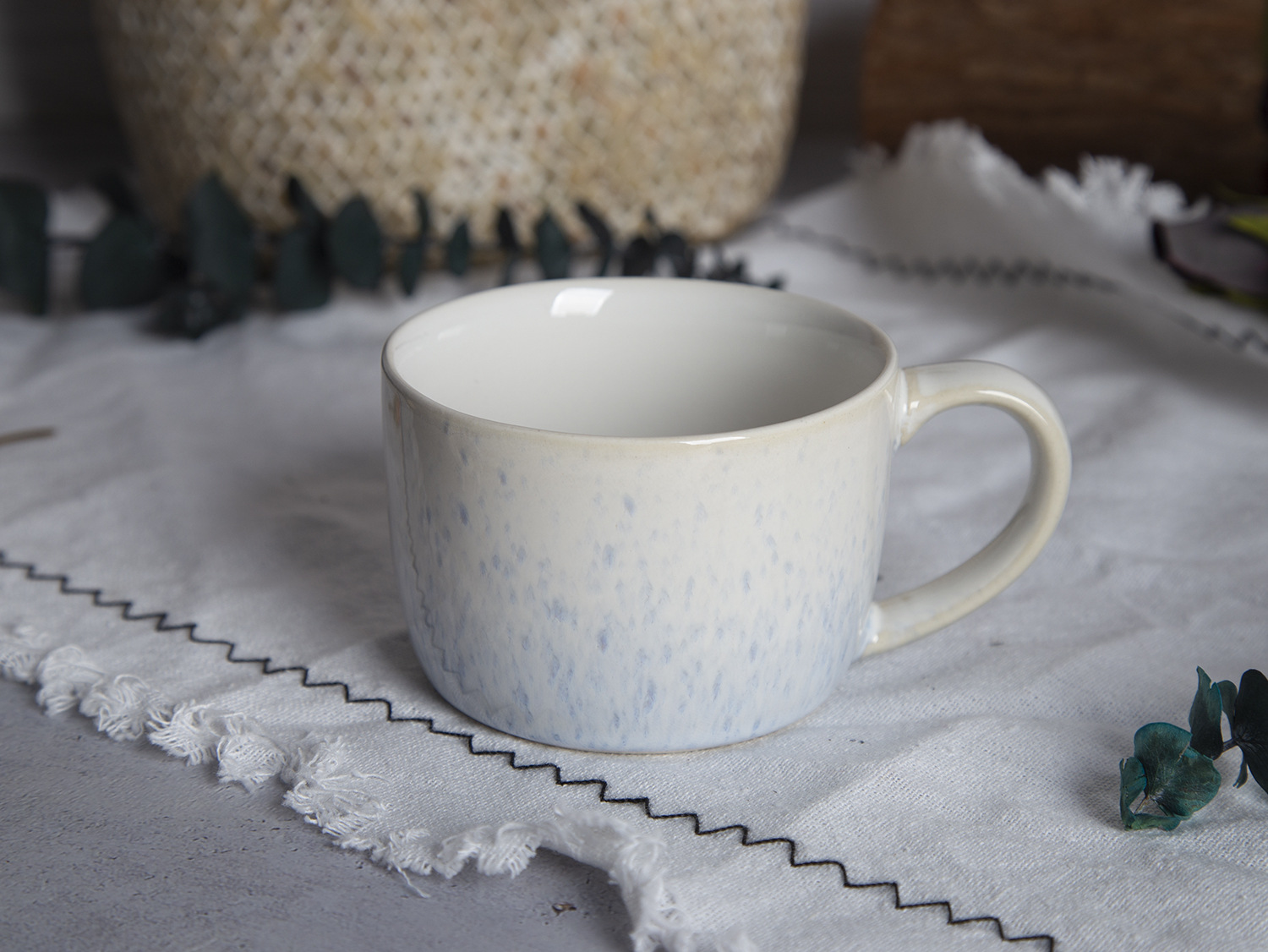CHANGSHA HAPPY GO Cream Pastel Reactive Glaze Stoneware | happygodinnerware.com