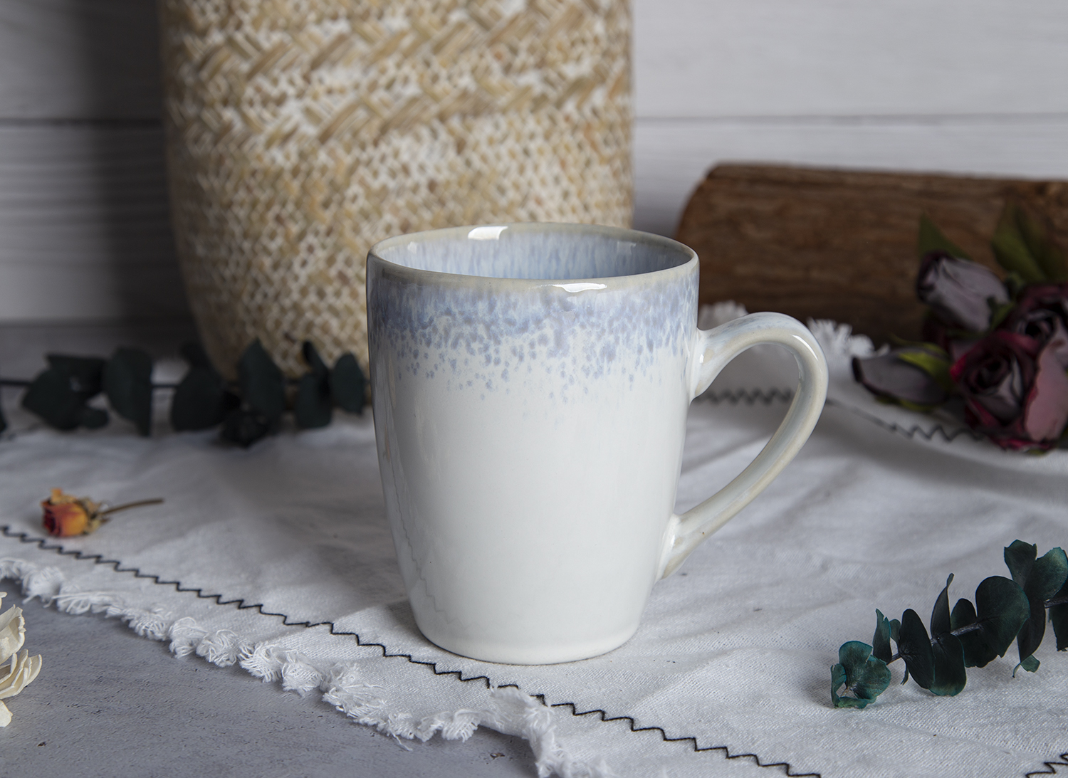CHANGSHA HAPPY GO Cream Pastel Reactive Glaze Stoneware | happygodinnerware.com