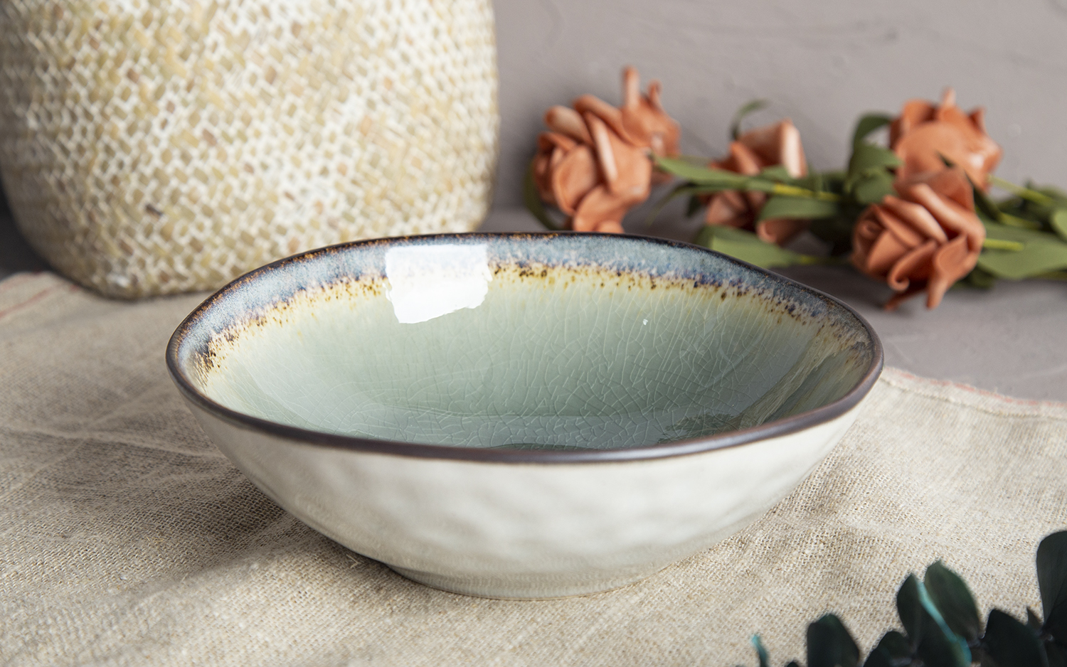 CHANGSHA HAPPY GO Irregular Form Reactive Glaze Stoneware | happygodinnerware.com