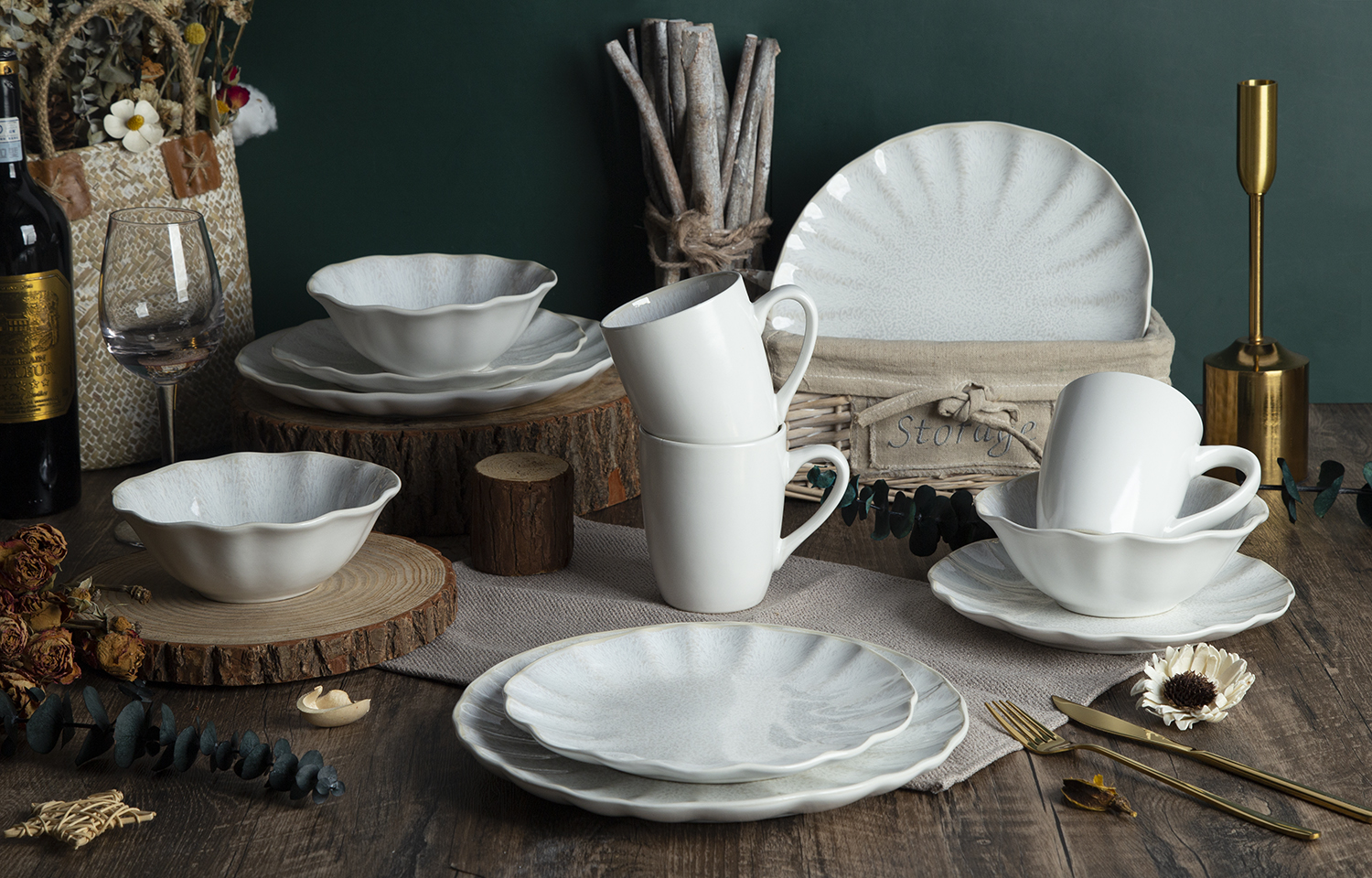 CHANGSHA HAPPY GO Speckled Reactive Glaze Stoneware | happygodinnerware.com