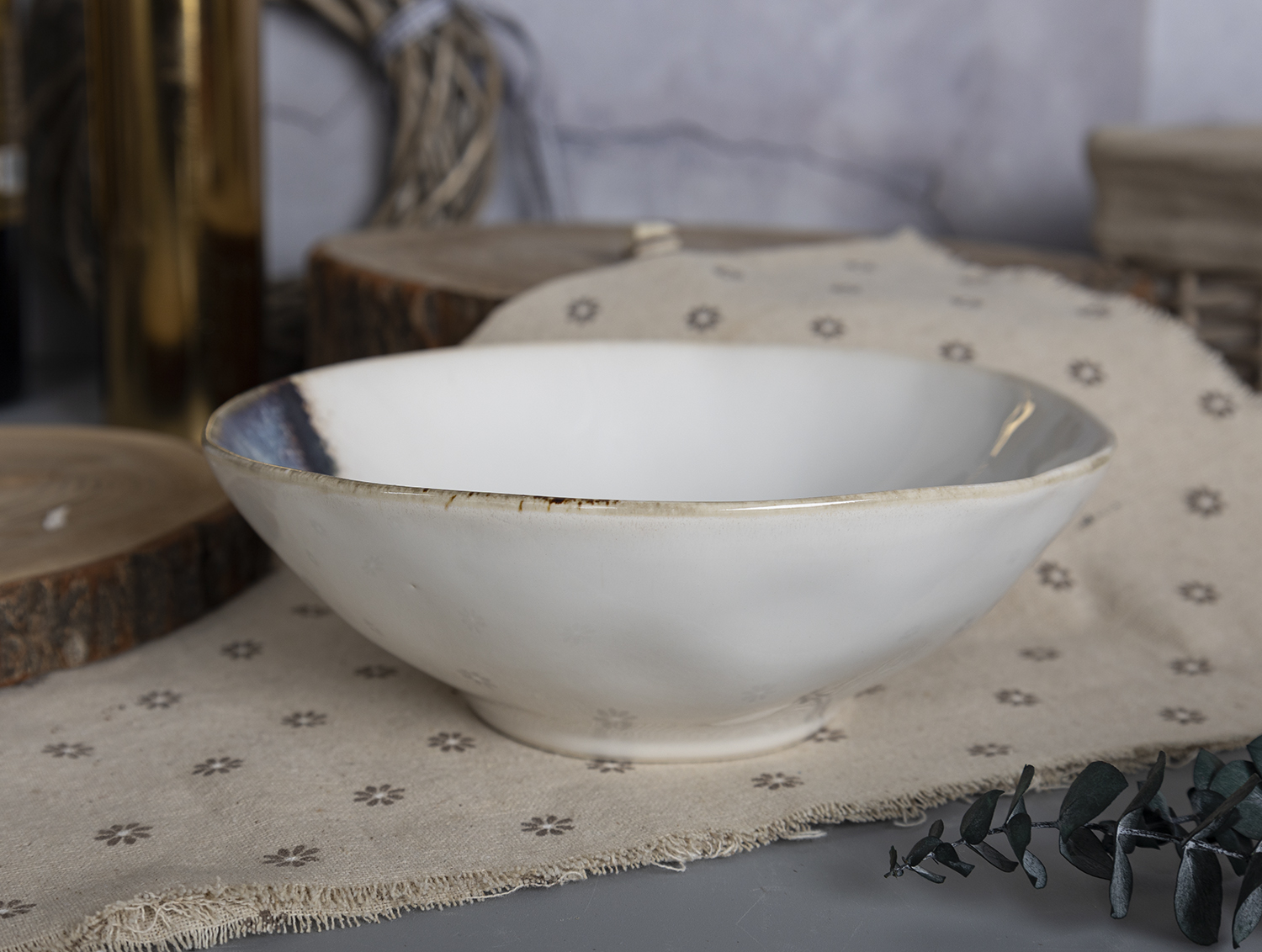 CHANGSHA HAPPY GO  Elegant Reactive Glaze Crackle Stoneware Dinnerware Set in Mystical Purple  |happygodinnerware.com