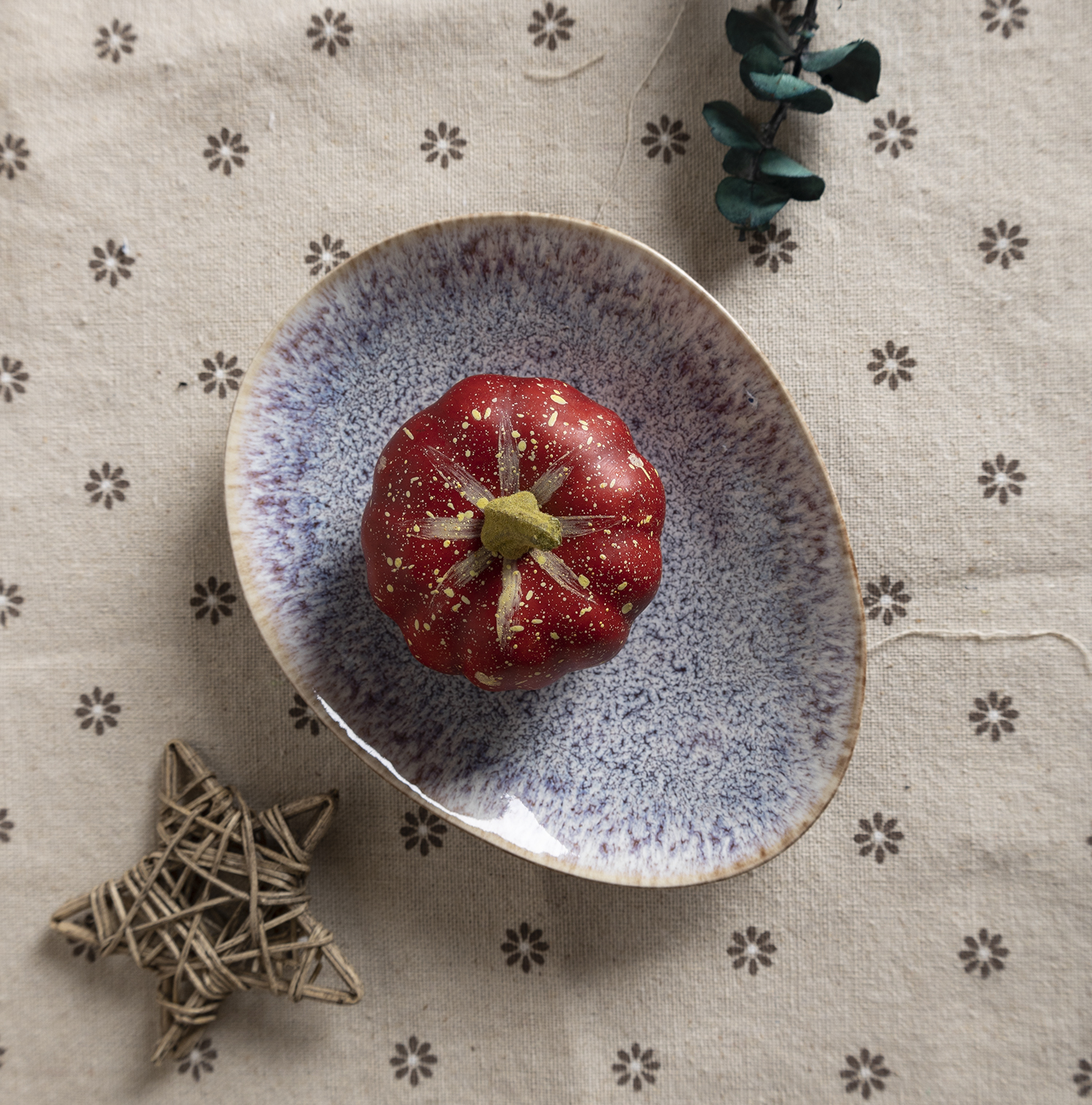 ​CHANGSHA HAPPY GO  Unique Reactive Glaze Stoneware Table Set with Lavender-Brown Floral Crystalline Texture |Dopamine Series Ceramics  |happygodinnerware.com