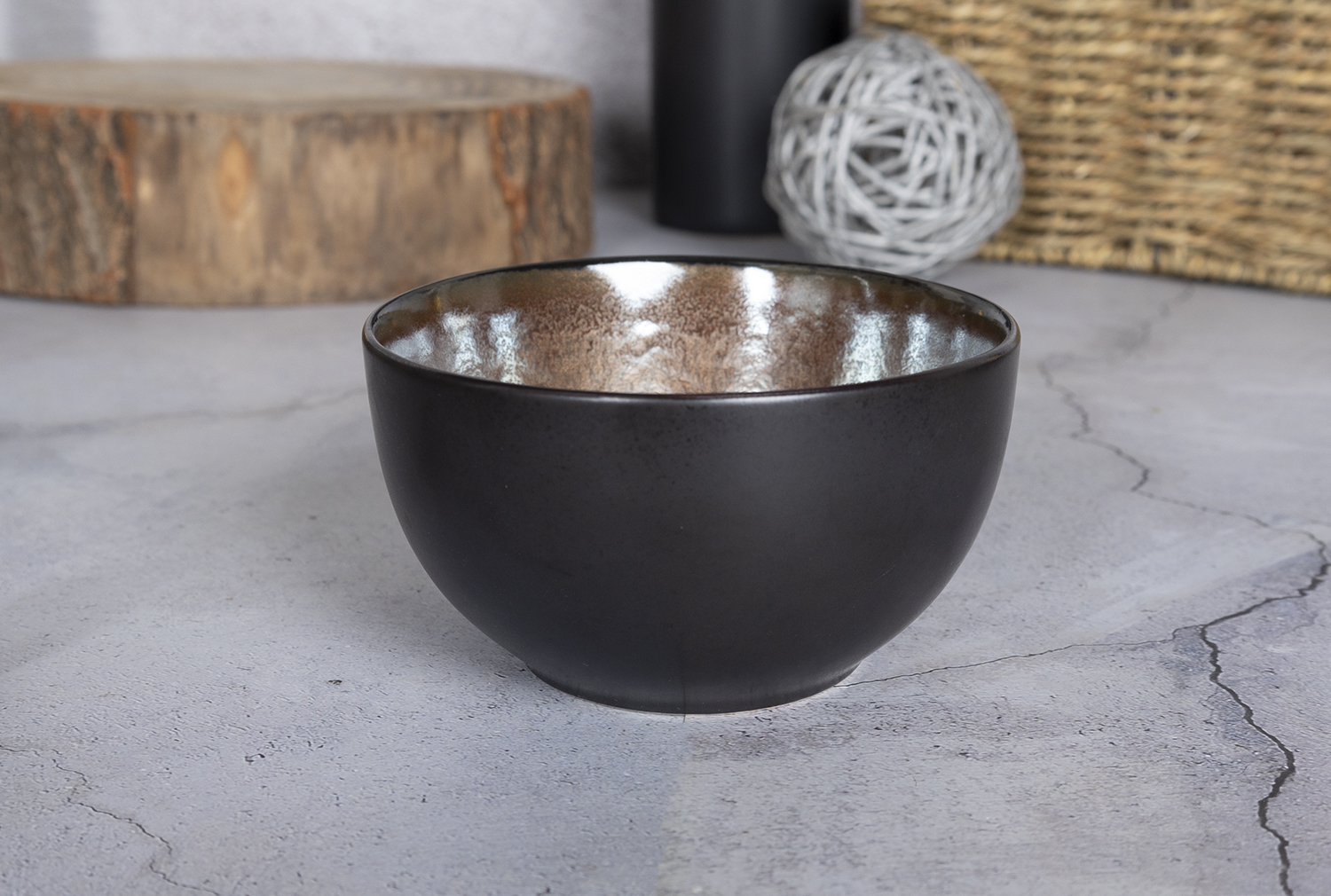 ​CHANGSHA HAPPY GO  Elegant Dark Bronze Metallic Reactive Glazed Stoneware Dinner and Coffee Set  |happygodinnerware.com