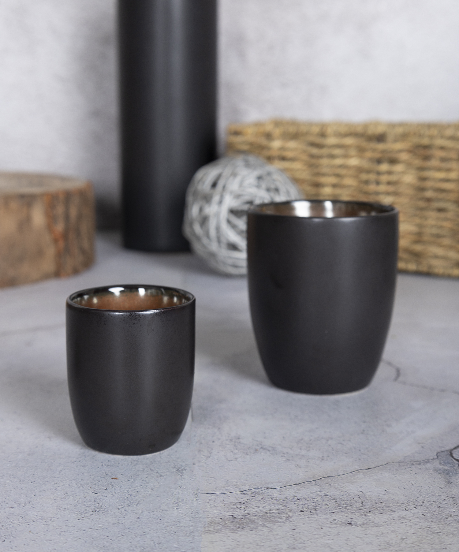 ​CHANGSHA HAPPY GO  Elegant Dark Bronze Metallic Reactive Glazed Stoneware Dinner and Coffee Set  |happygodinnerware.com