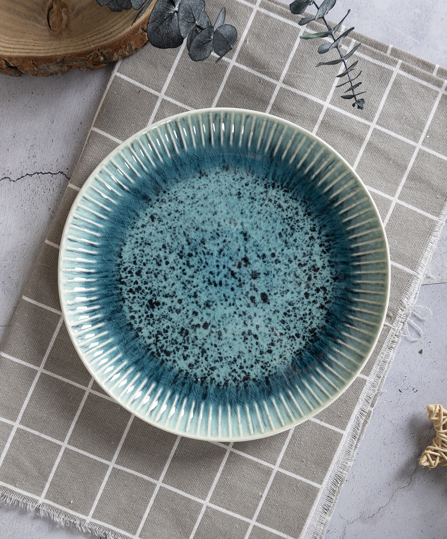 ​CHANGSHA HAPPY GO  Nordic Style Blue Reactive Glaze Porcelain Dinnerware Collection for Modern Dining |Dopamine Series Ceramics  |happygodinnerware.com
