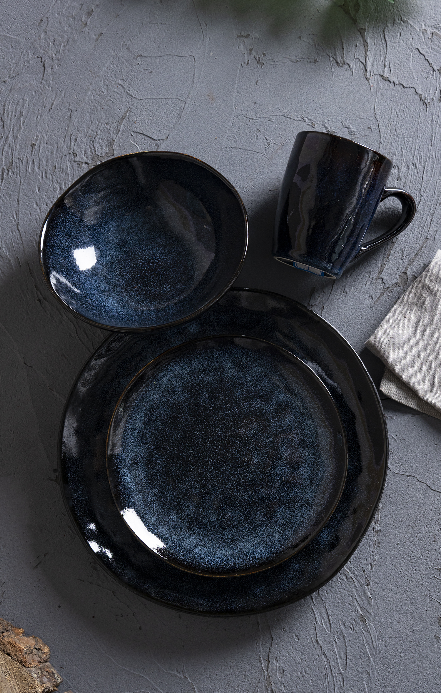 CHANGSHA HAPPY GO Multi-Color Reactive Glaze Stoneware Dinnerware Set | Artisan Kiln-Fired Tableware in Wabi-Sabi Style | Plates, Bowls & Mugs for Home & Hospitality|happygodinnerware.com