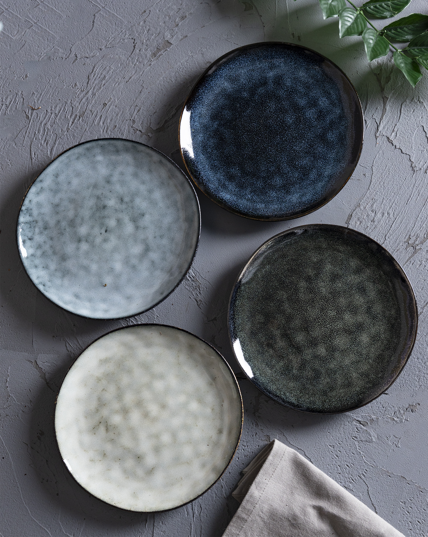 CHANGSHA HAPPY GO Multi-Color Reactive Glaze Stoneware Dinnerware Set | Artisan Kiln-Fired Tableware in Wabi-Sabi Style | Plates, Bowls & Mugs for Home & Hospitality|happygodinnerware.com