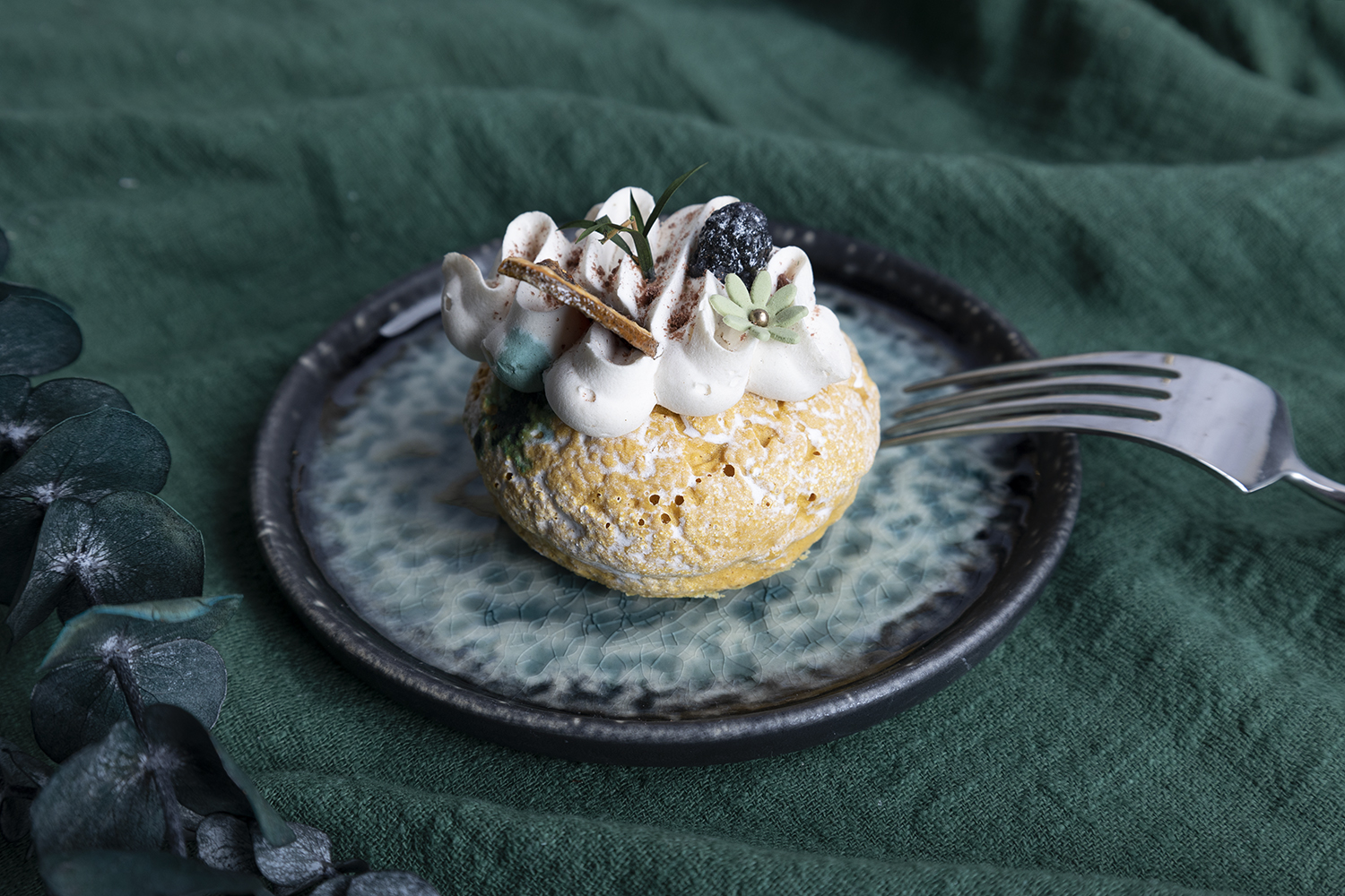 CHANGSHA HAPPY GO  Deep Reactive Glaze Stoneware Set with Seafoam Ripple Effect |Dopamine Series Ceramics  |happygodinnerware.com