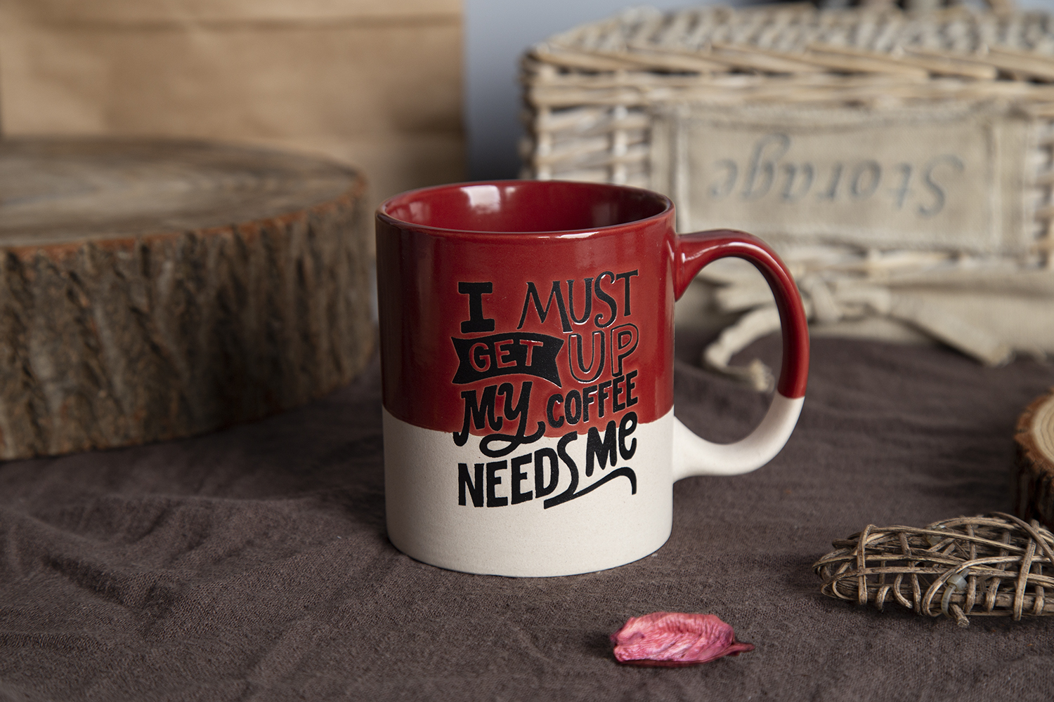CHANGSHA HAPPY GO Stoneware Coffee Mugs with Fun Text Prints | happygodinnerware.com