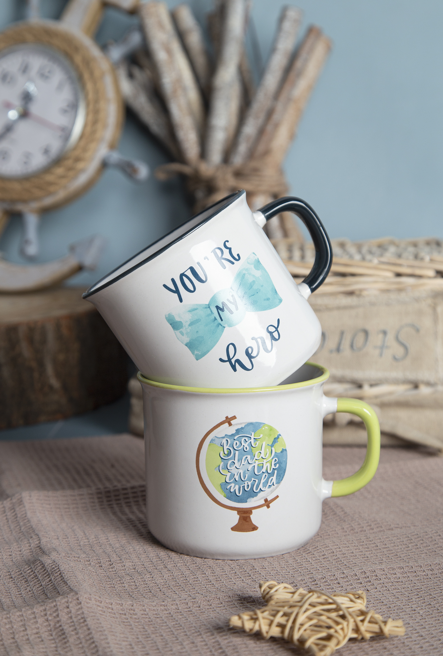CHANGSHA HAPPY GO Fun Themed Stoneware Mugs with Colorful Decals | happygodinnerware.com
