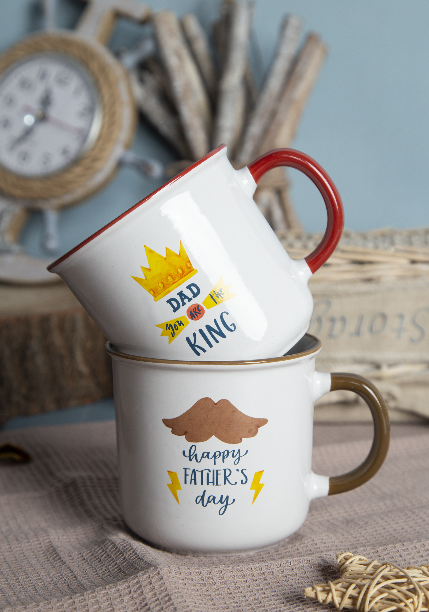 CHANGSHA HAPPY GO Fun Themed Stoneware Mugs with Colorful Decals | happygodinnerware.com