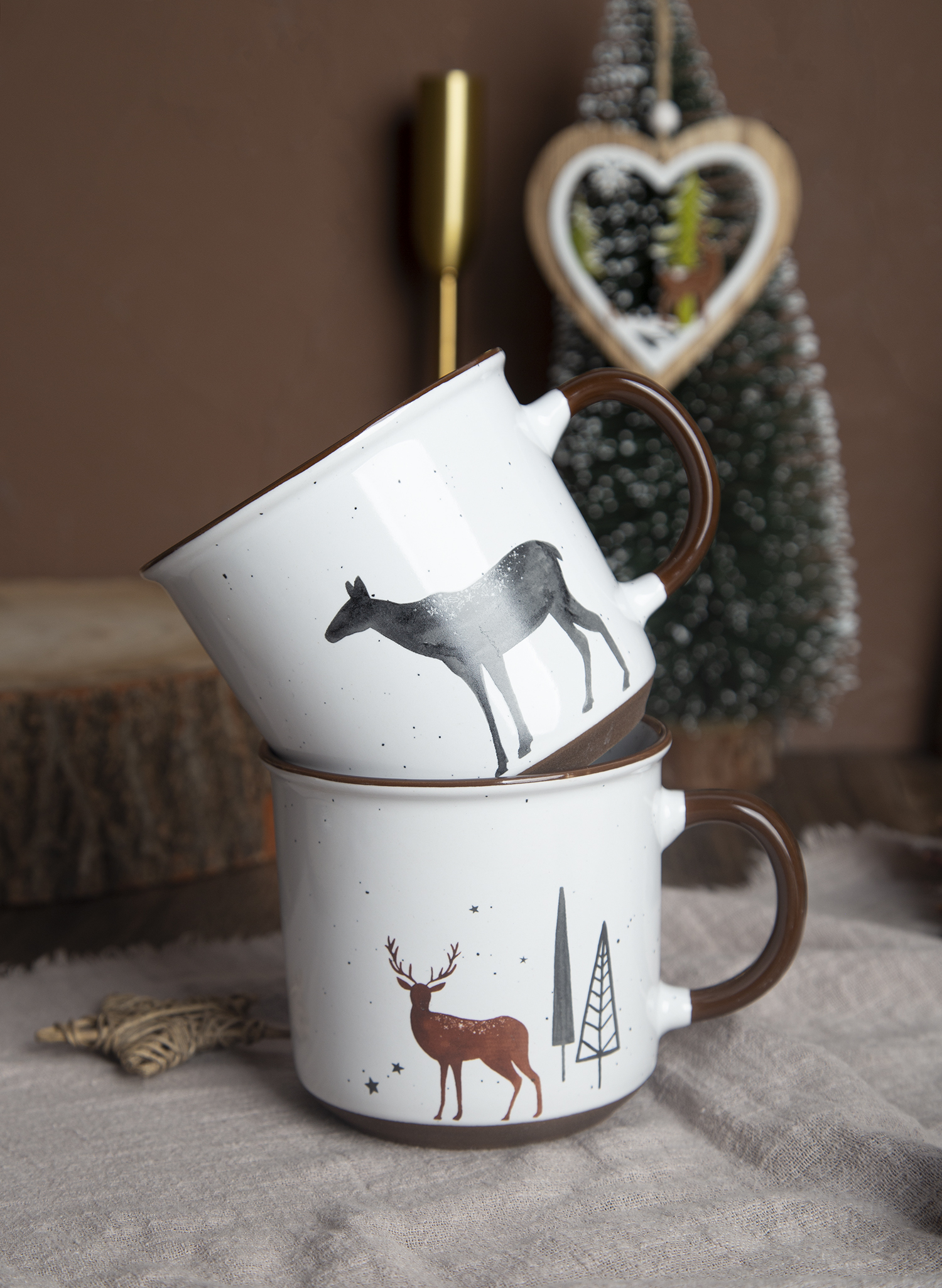 CHANGSHA HAPPY GO Ceramic Mugs with Decal and Makeup Clay, Stoneware | happygodinnerware.com